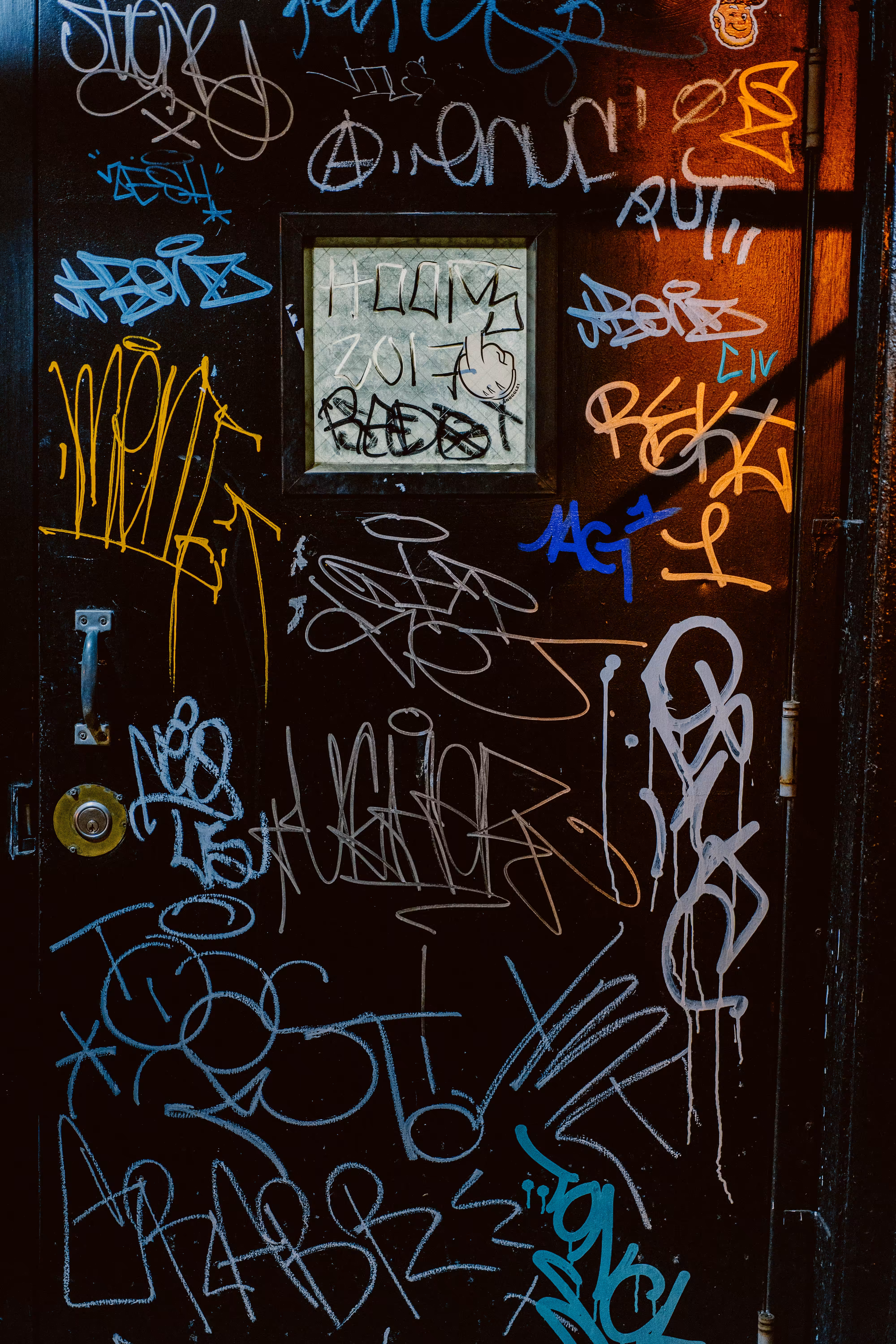 Fragment of Gotham #23. Graffiti Door 1/3
