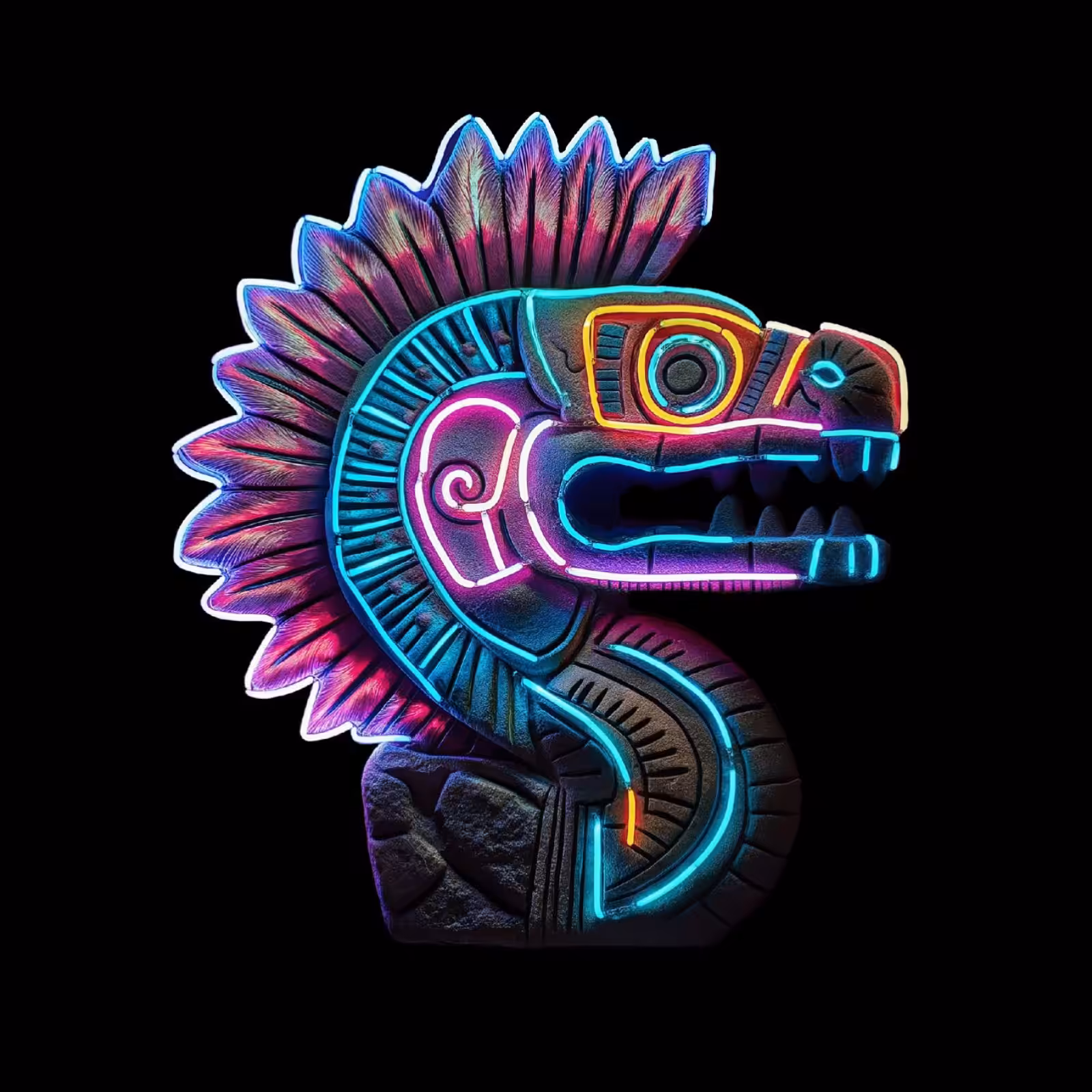 Neon Quetzalcóatl
