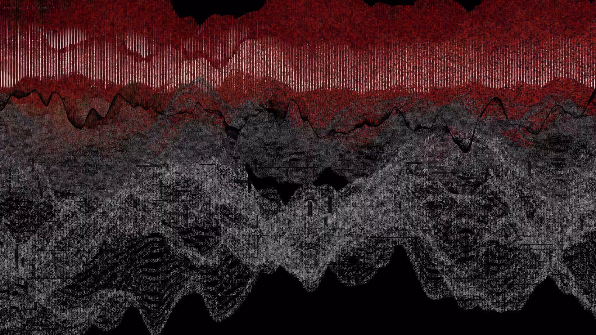 Pixel rain in a data landsacape #145