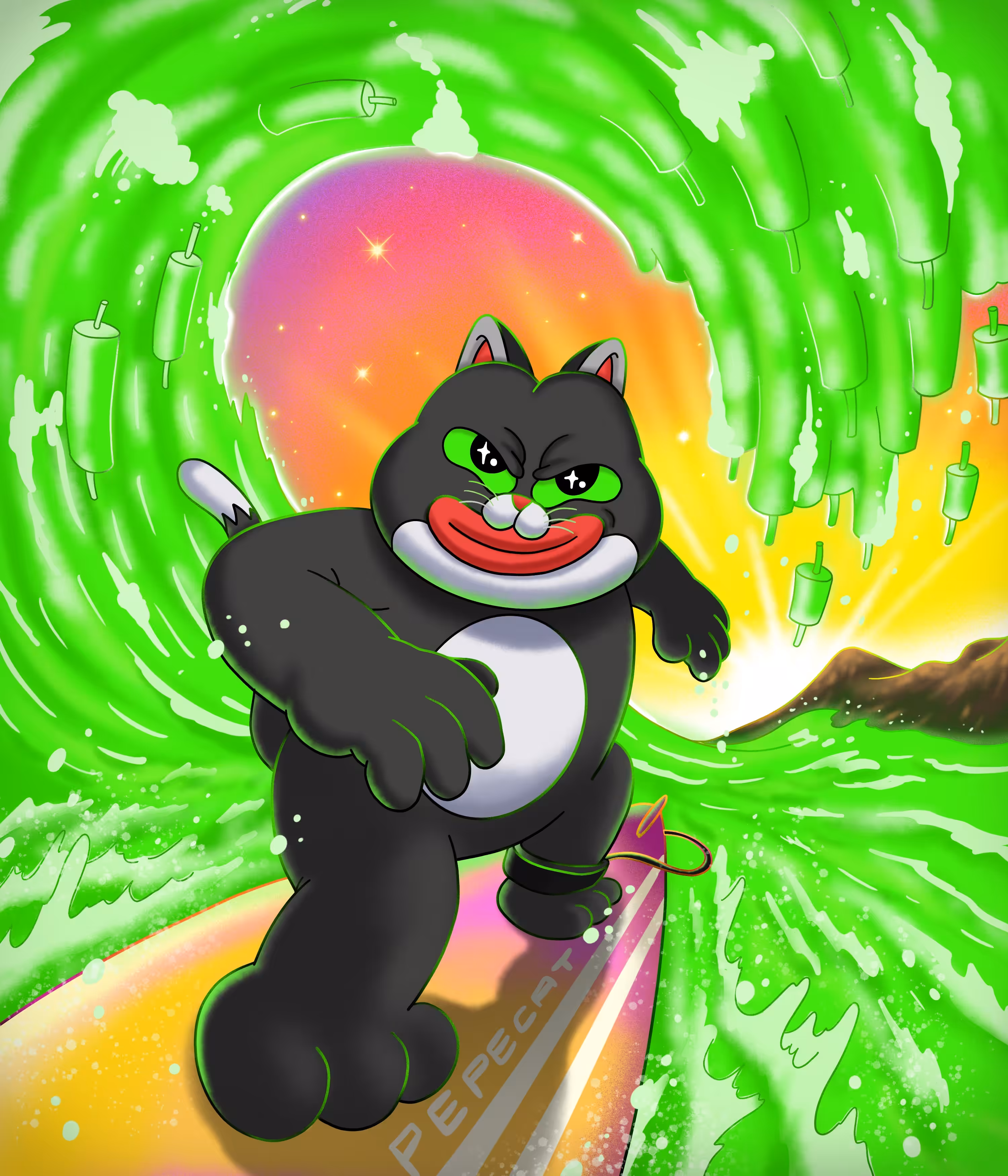 PEPECAT Will Ride the Green Giant Wave!