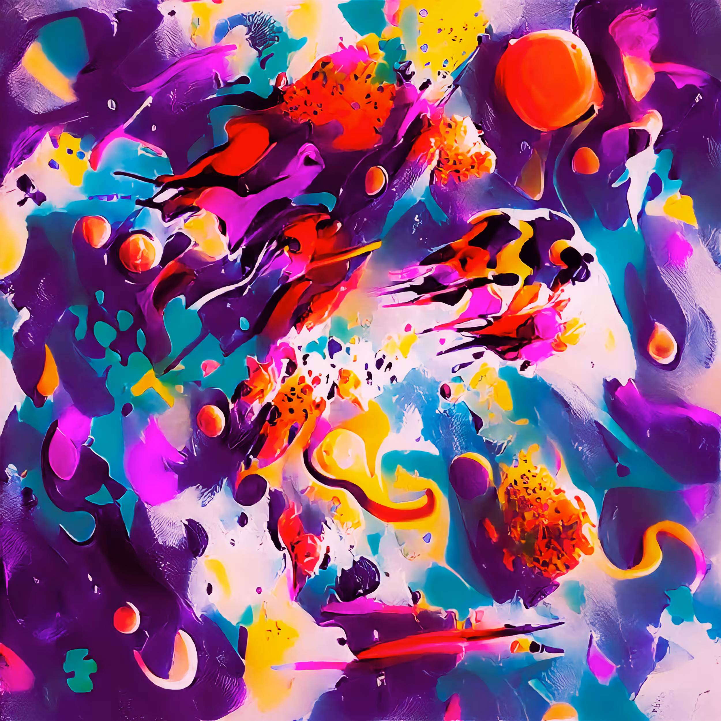 Abstract Explosion Of Colors