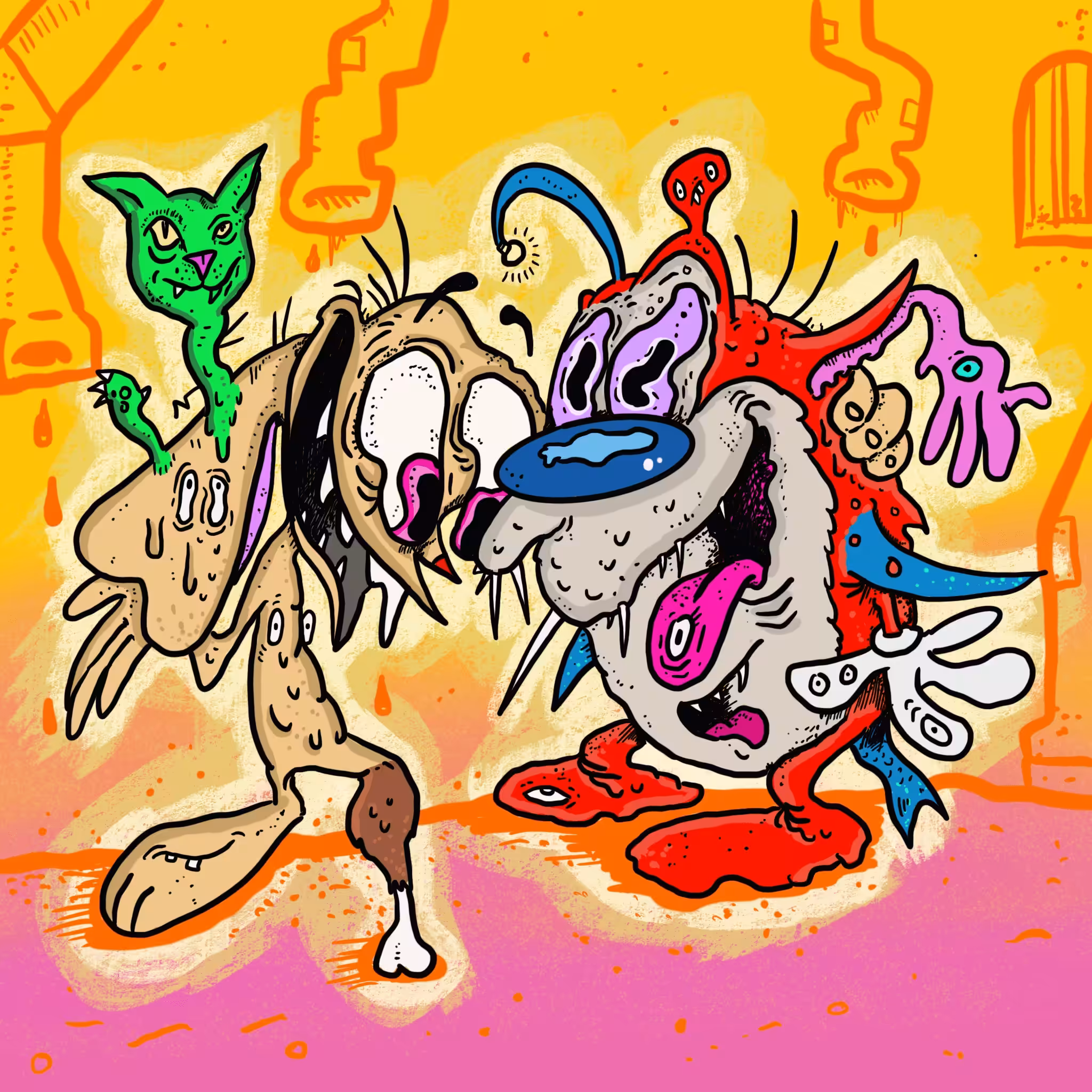Crypto Carnies Vol 3: Escape Through the Sewer: Mutant Ren and Stimpy