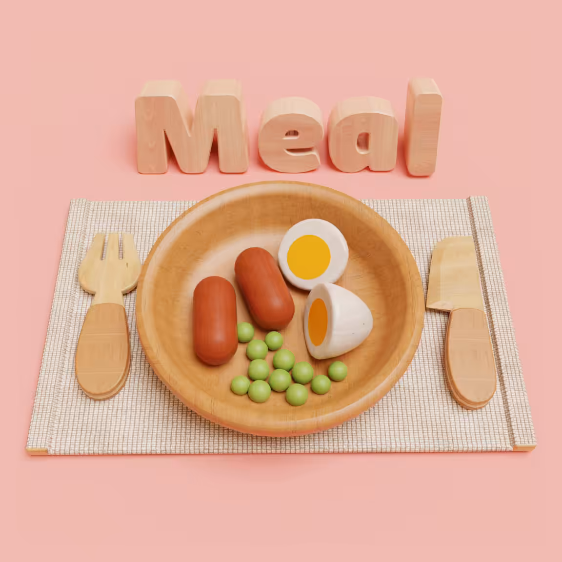 Wooden meal