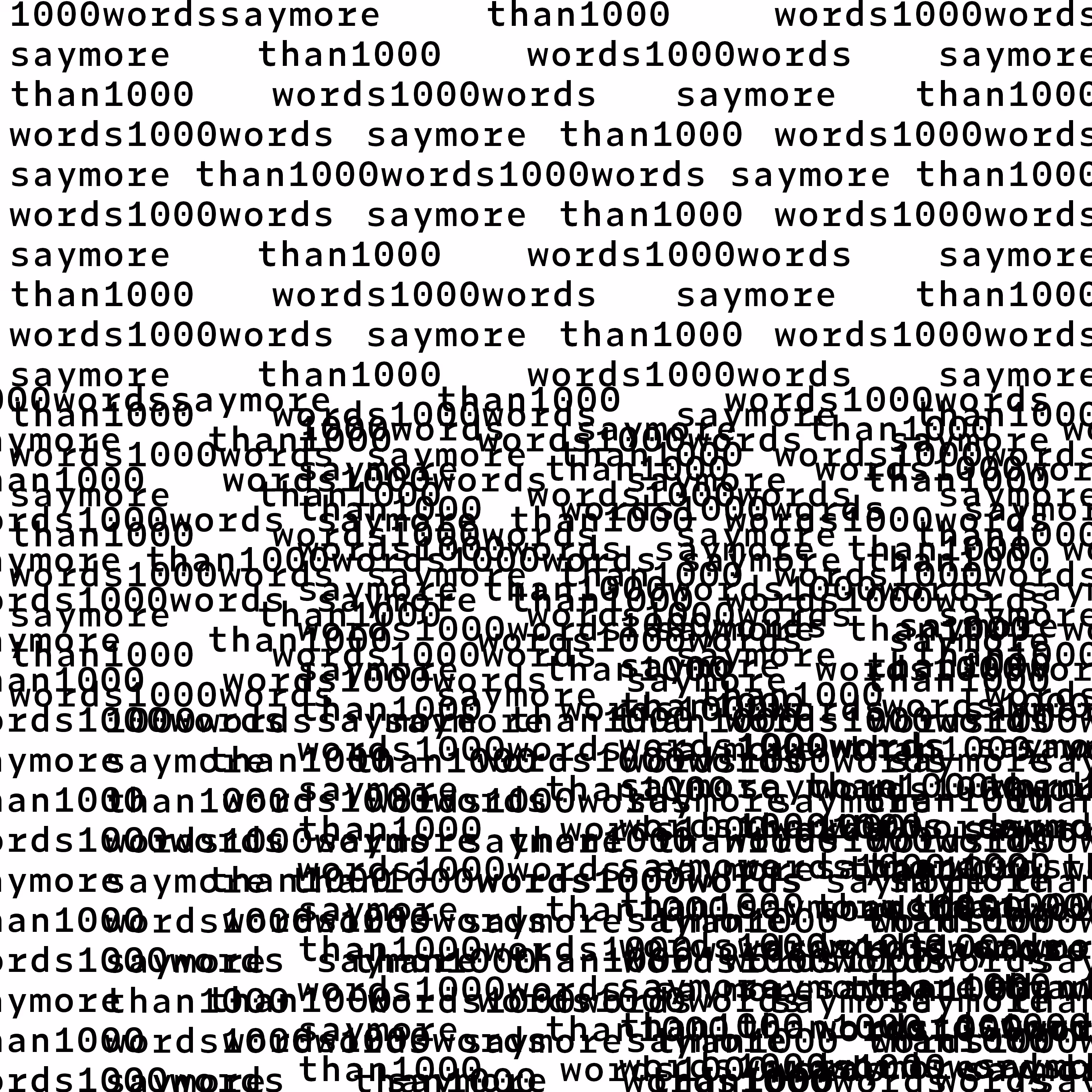 1000 words