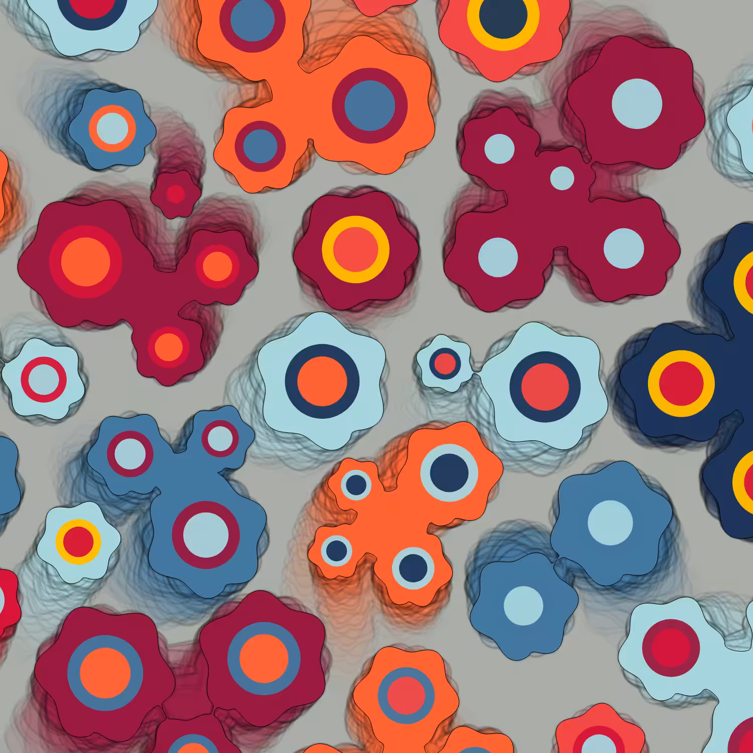 Geometric colorful shapes (Free edition) #2