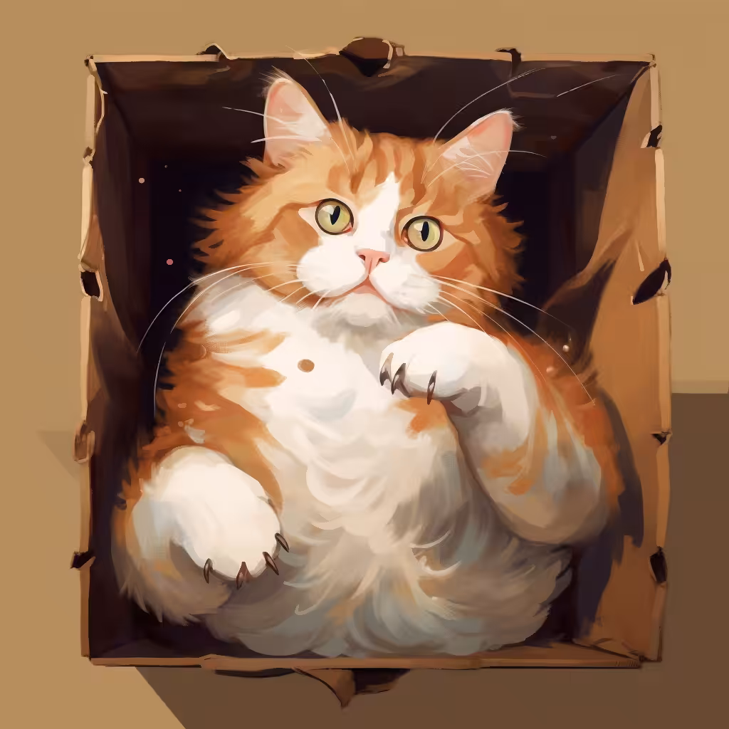 Fluffy cat