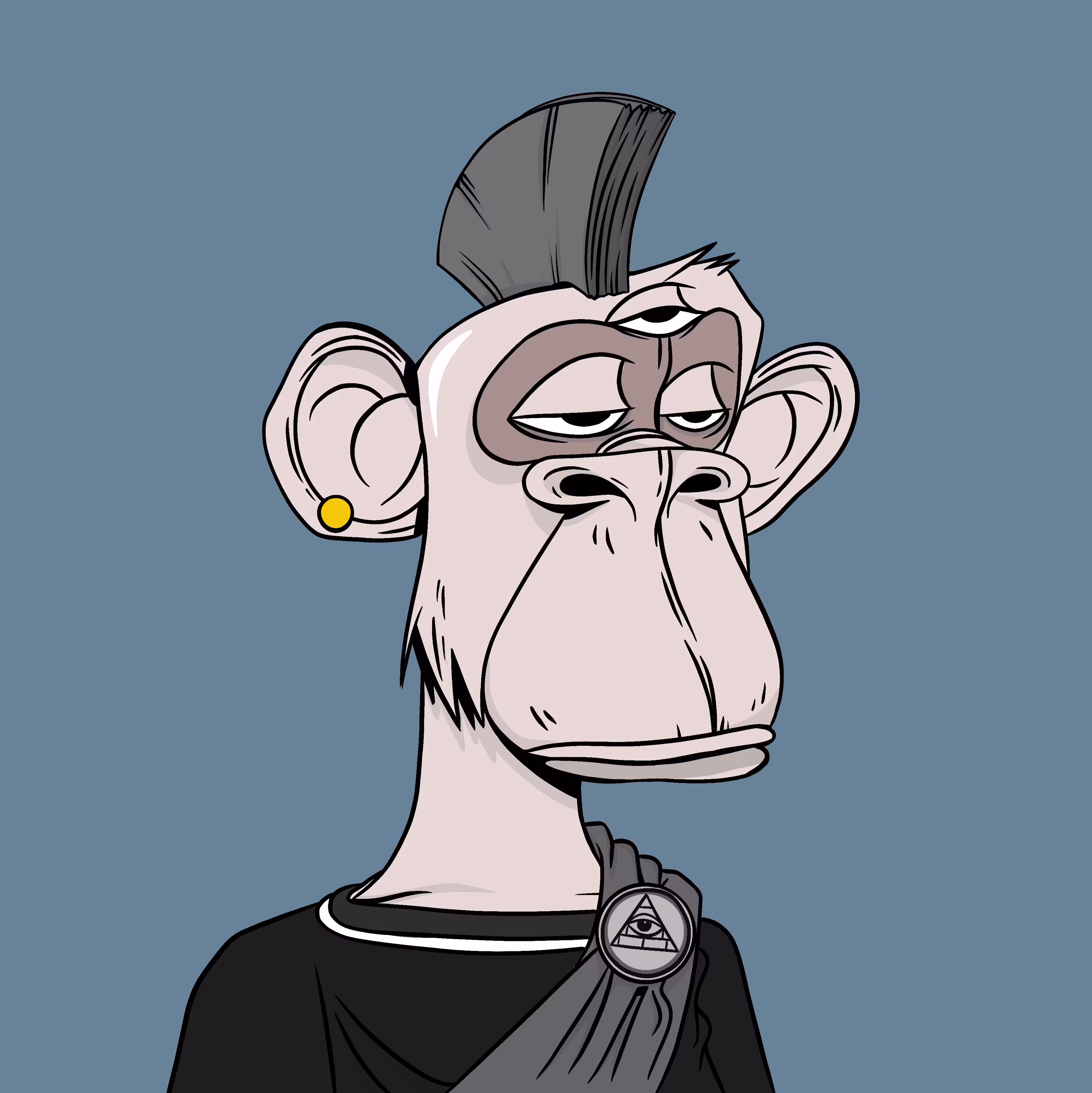 Bored Ape Remix Club: Bored Third Eye Ape #5901 - Cryptopunk #644 1/1 Special Edition