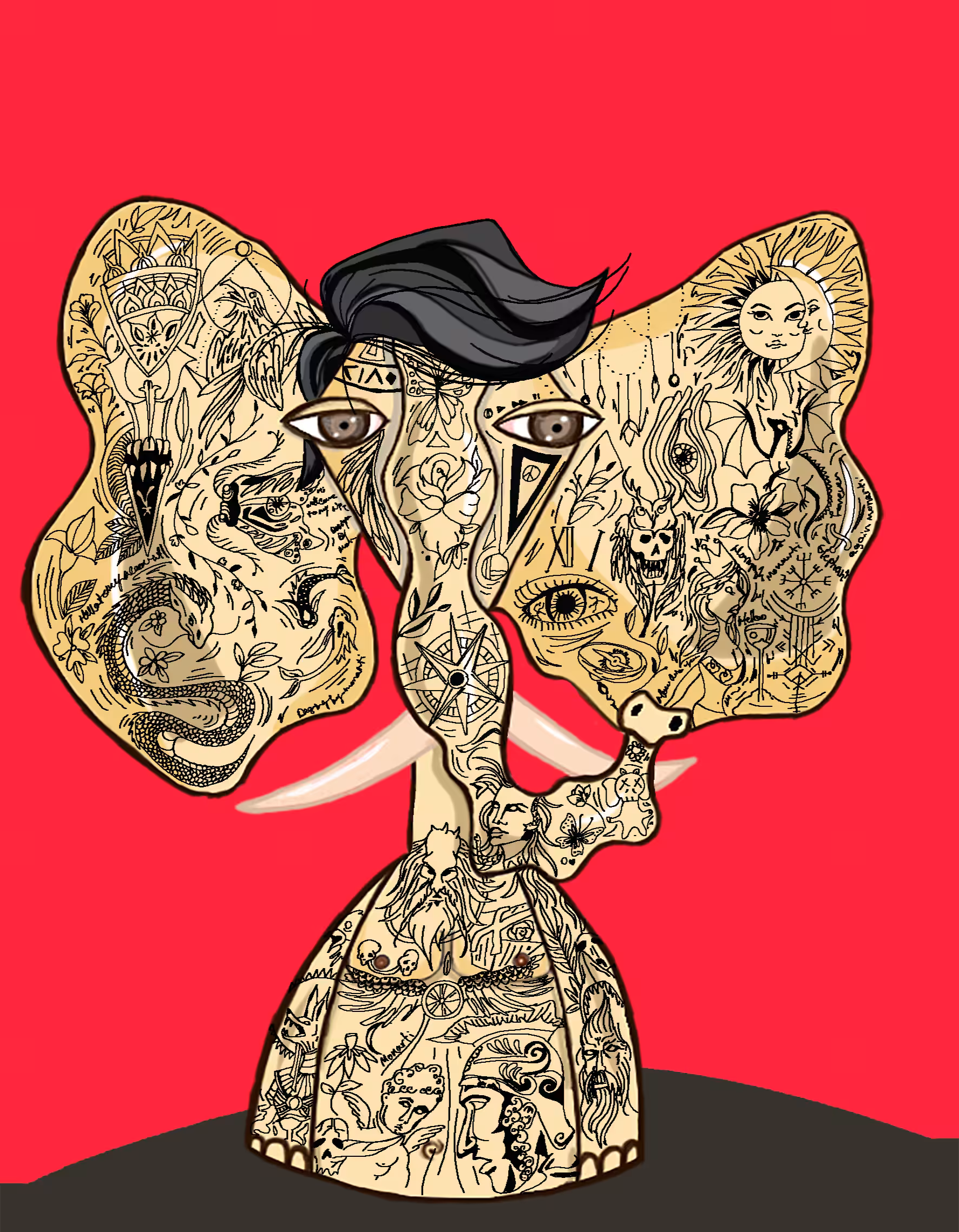 full body tatto