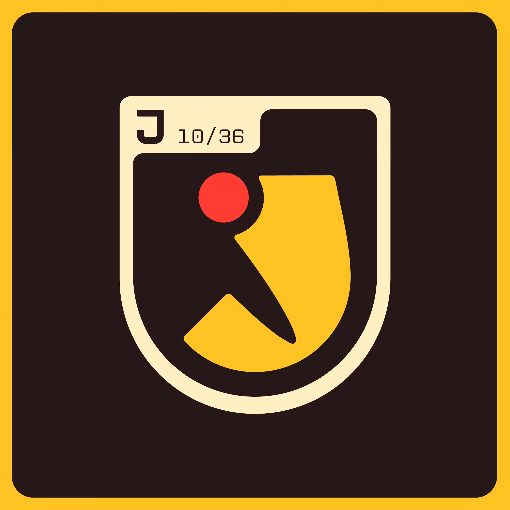 Alphabet Badge Series - J