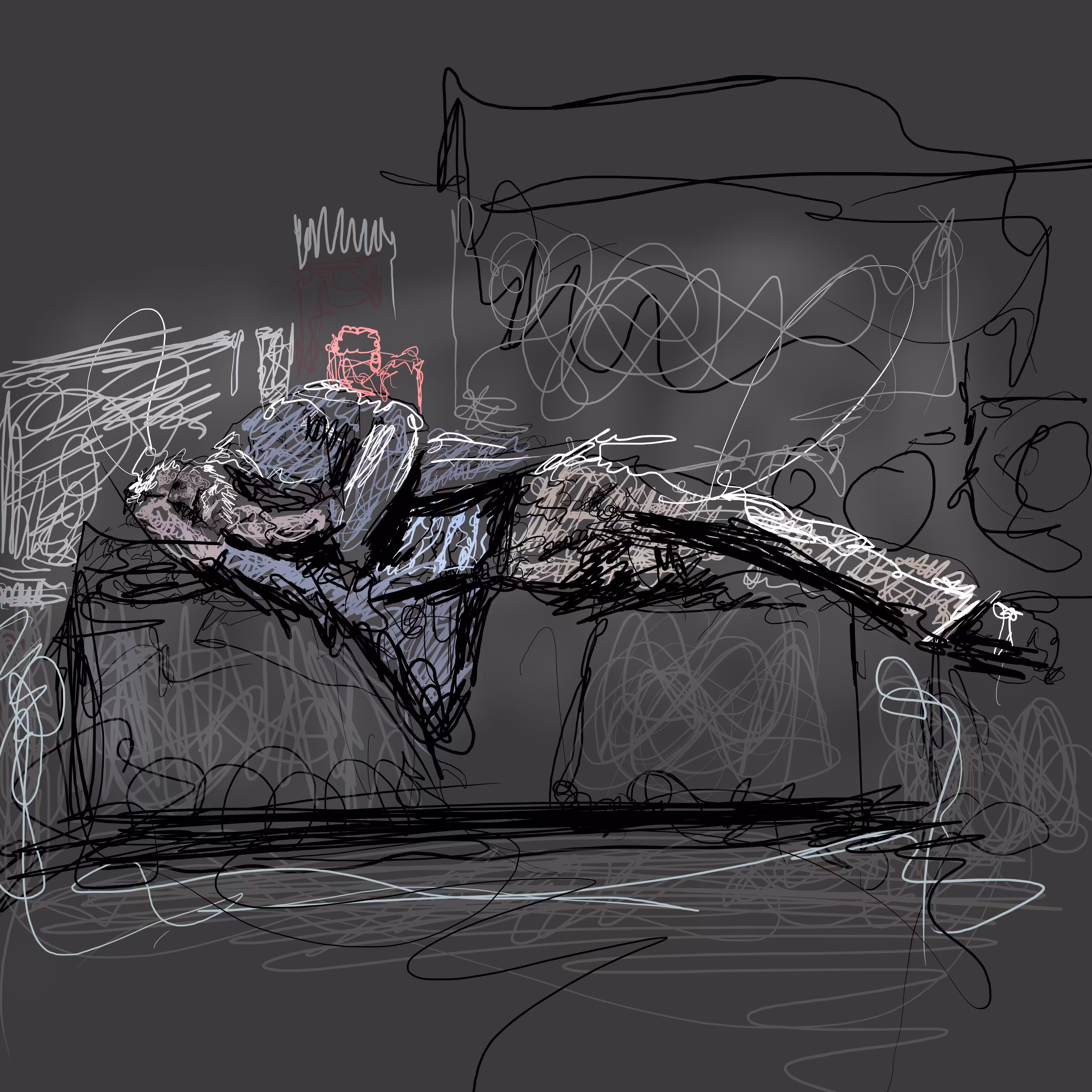 scribble art: homeless
