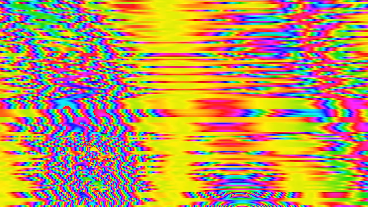 'My screen gets distorted with random rainbow colors'