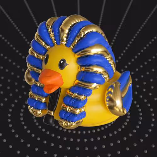 #9 — Pharaoh Ducktankhamun — Unlockable 3D model