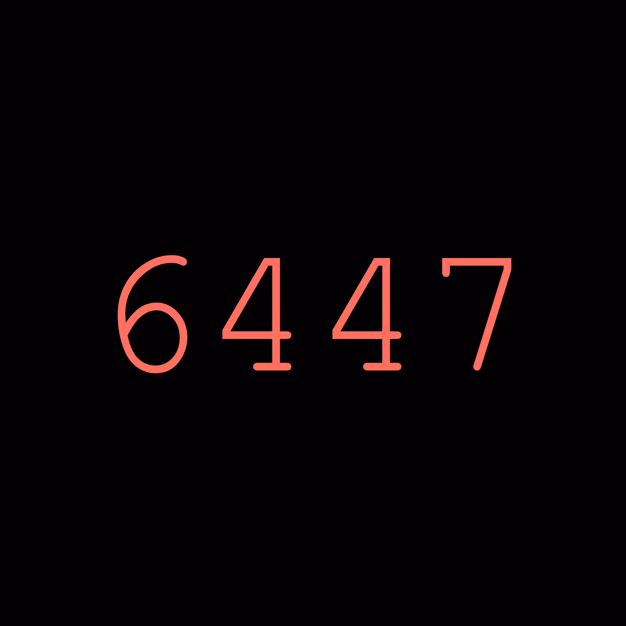 6447