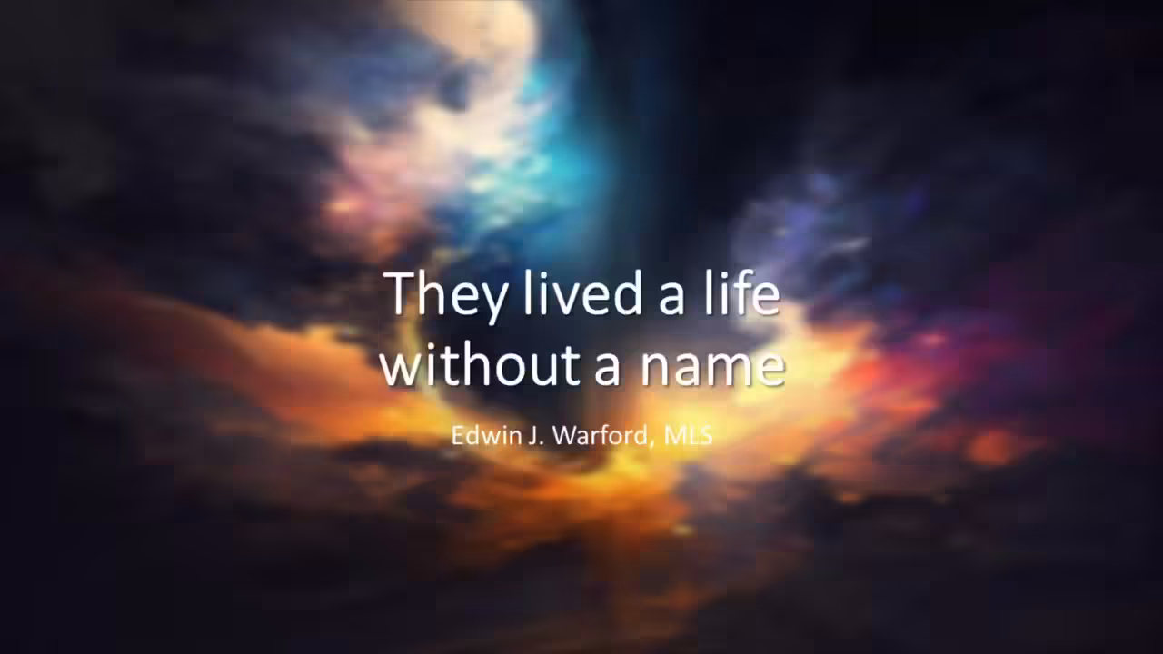 They Lived A Life Without a Name 