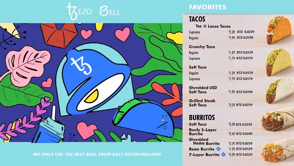 **TEZO BELL MENU**