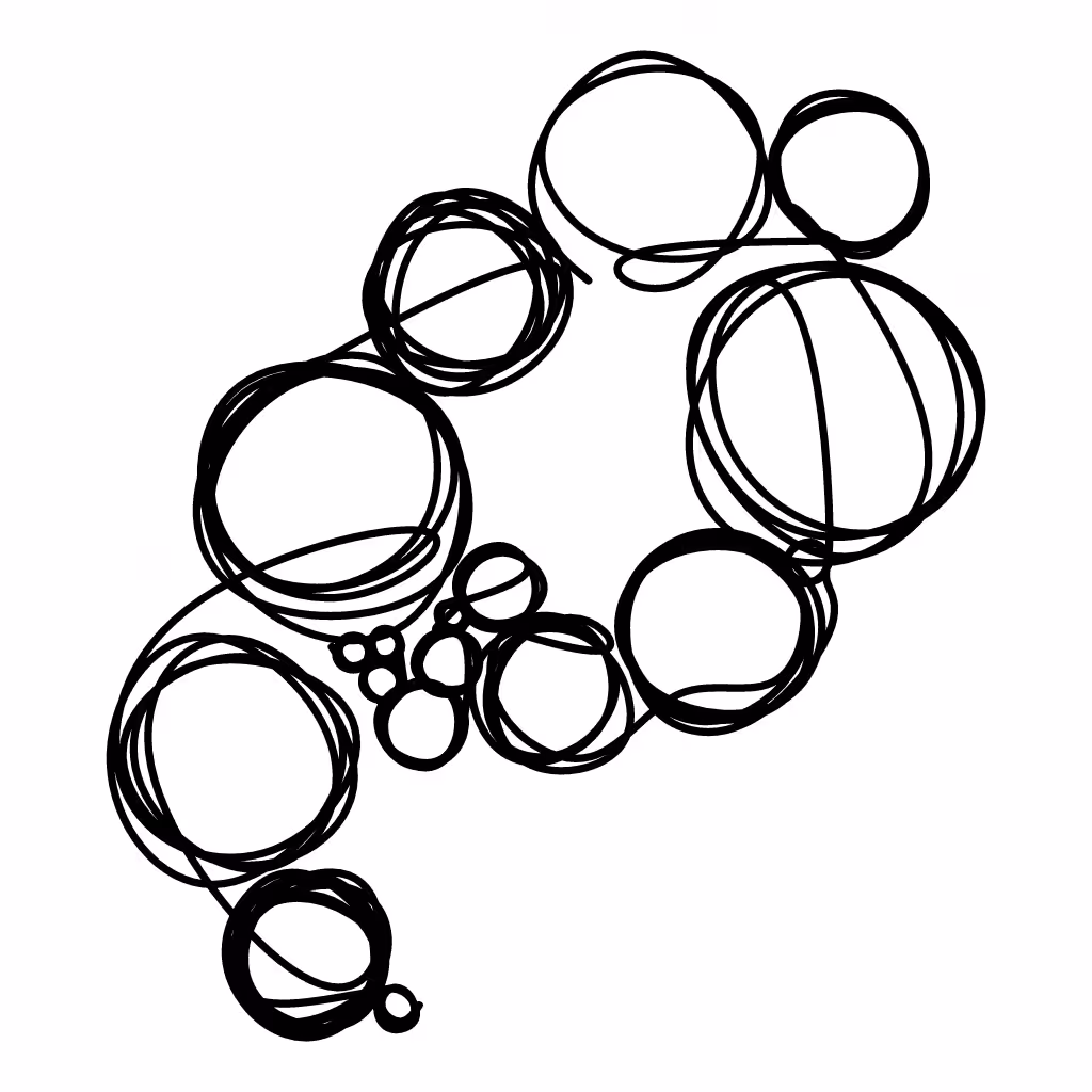 Line of Circles