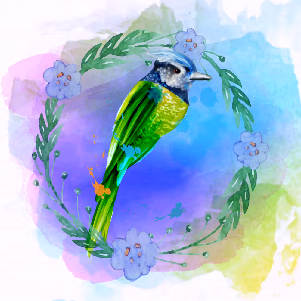 Random Colorful Birds #6