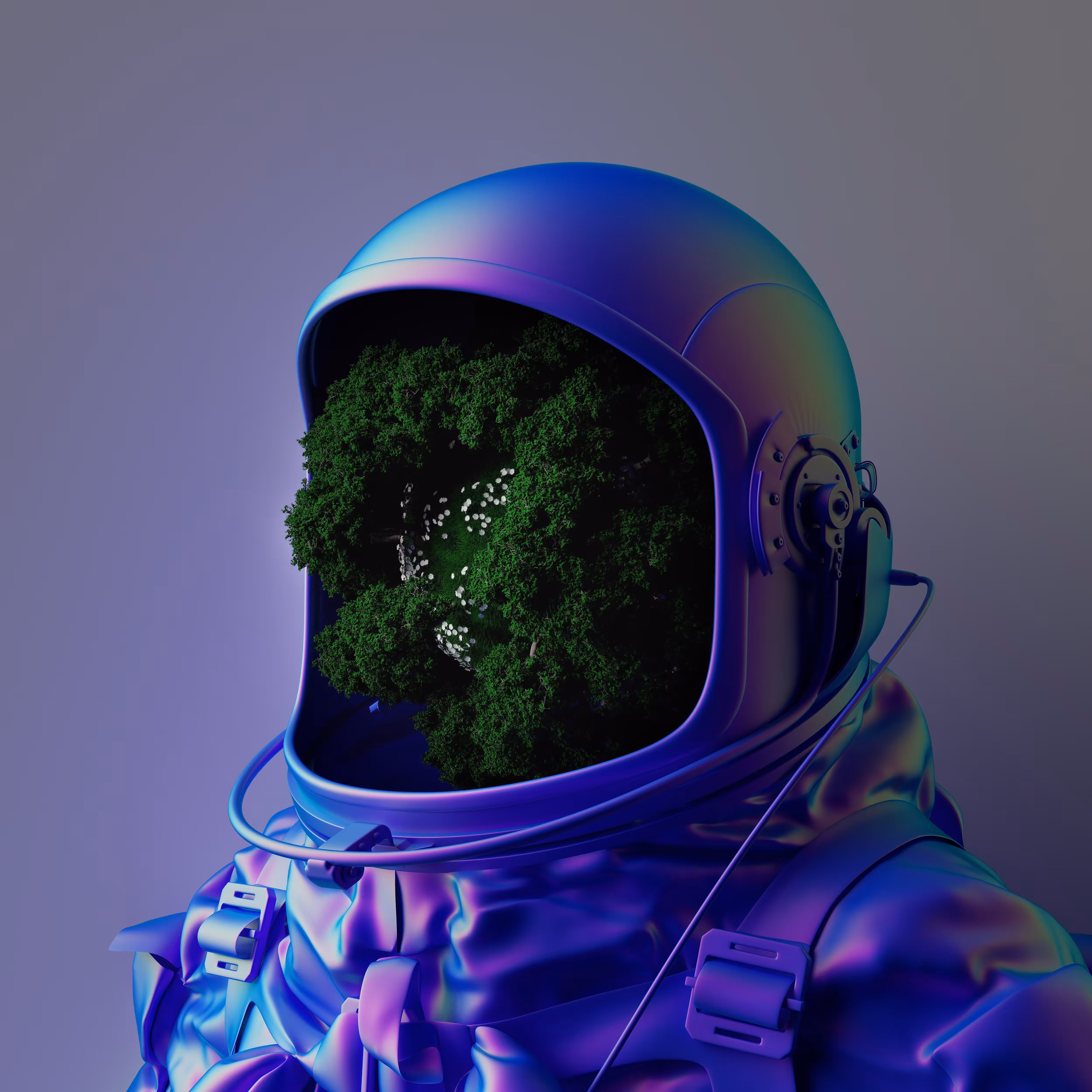 Portrait photograph from space man No.2