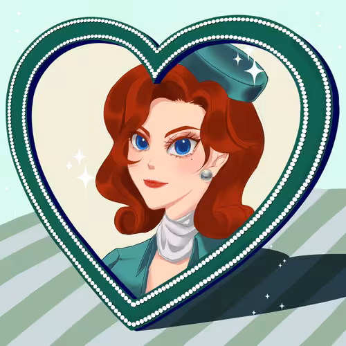 a girl I have a crush in the mirror