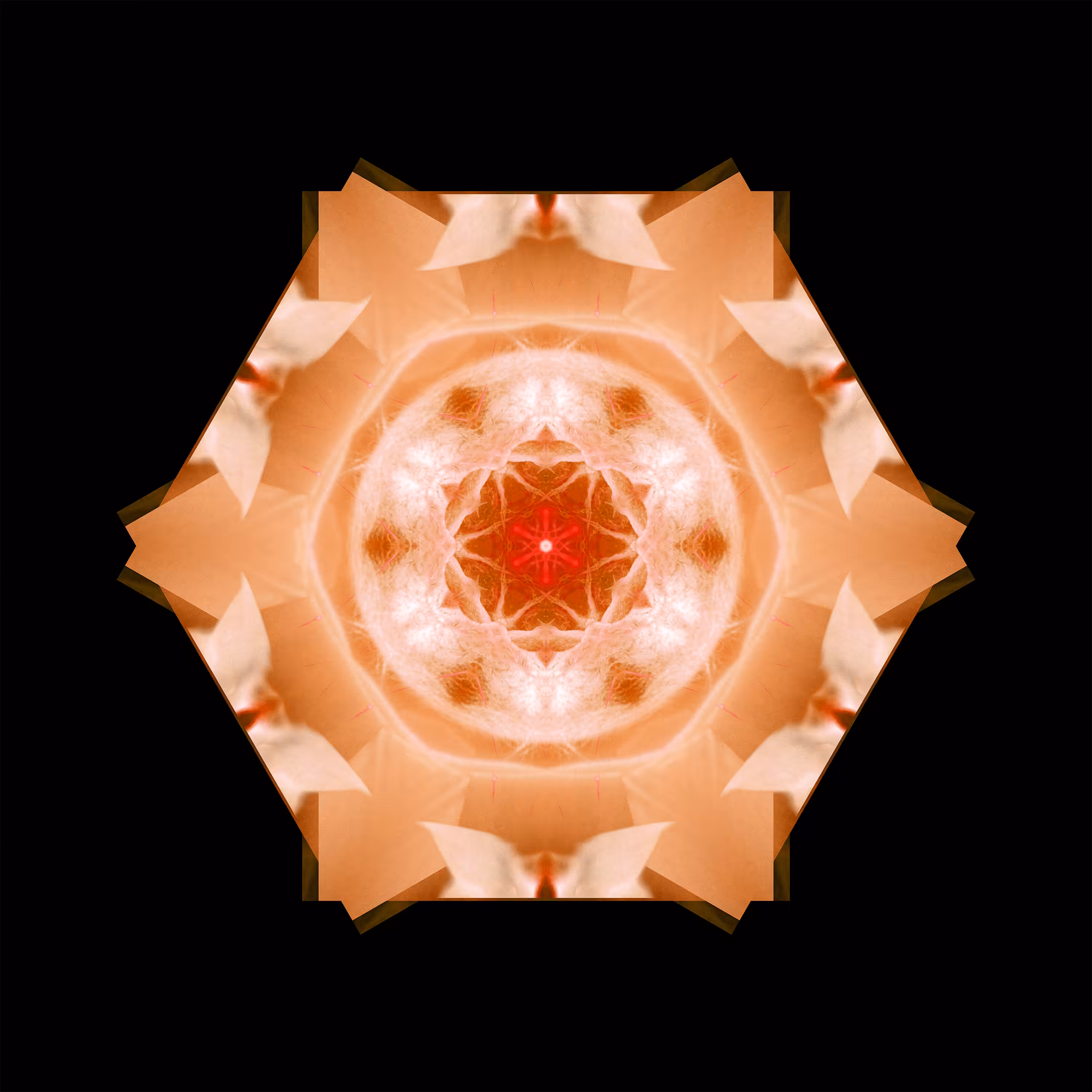 Yin Mandala: Orange