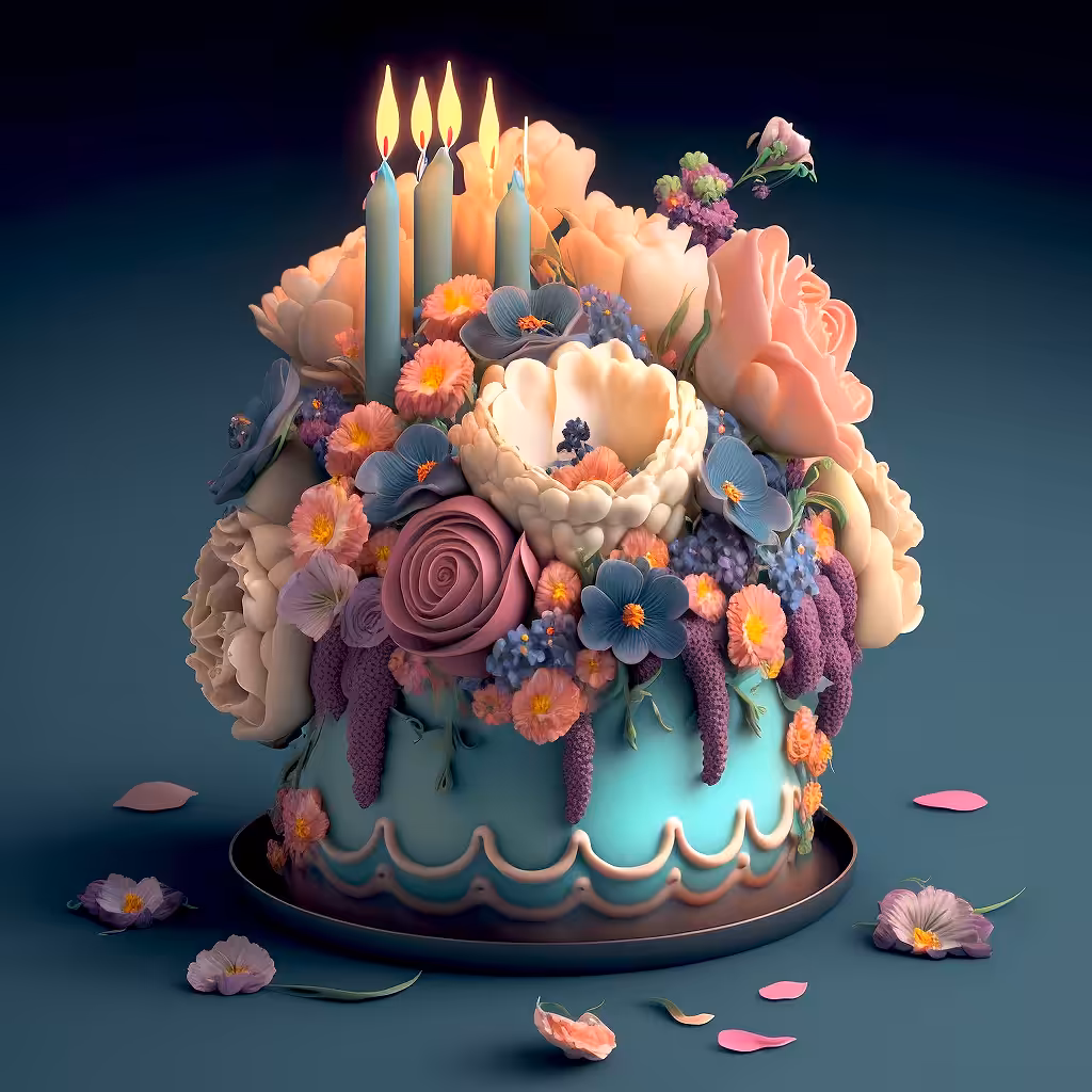 Magnificent Happy Birthday Cake