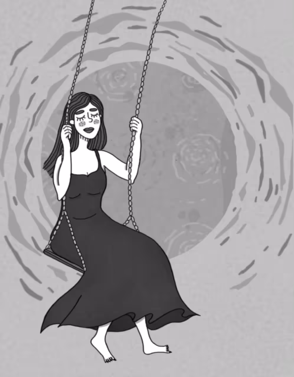Swing under the moonlight 