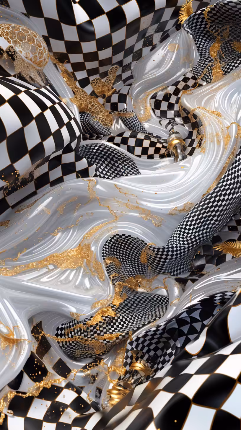Opulent Oscillations: Through the veil of darkness, a glimmer of hope, alas