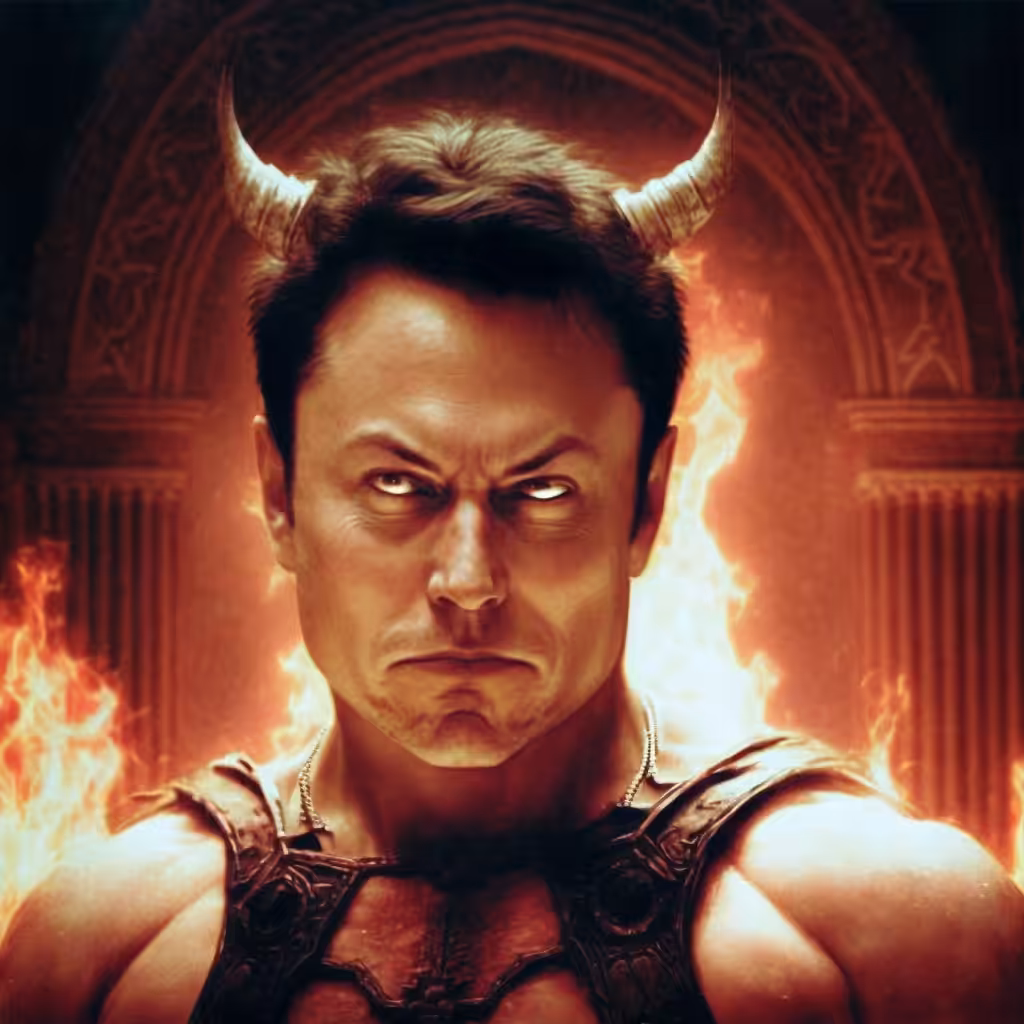 Elon Musk as the Devil