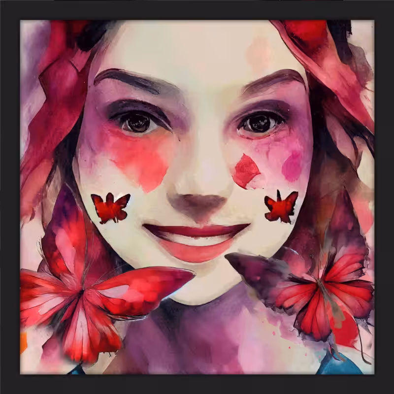 Alice and Magenta Butterflies #7
