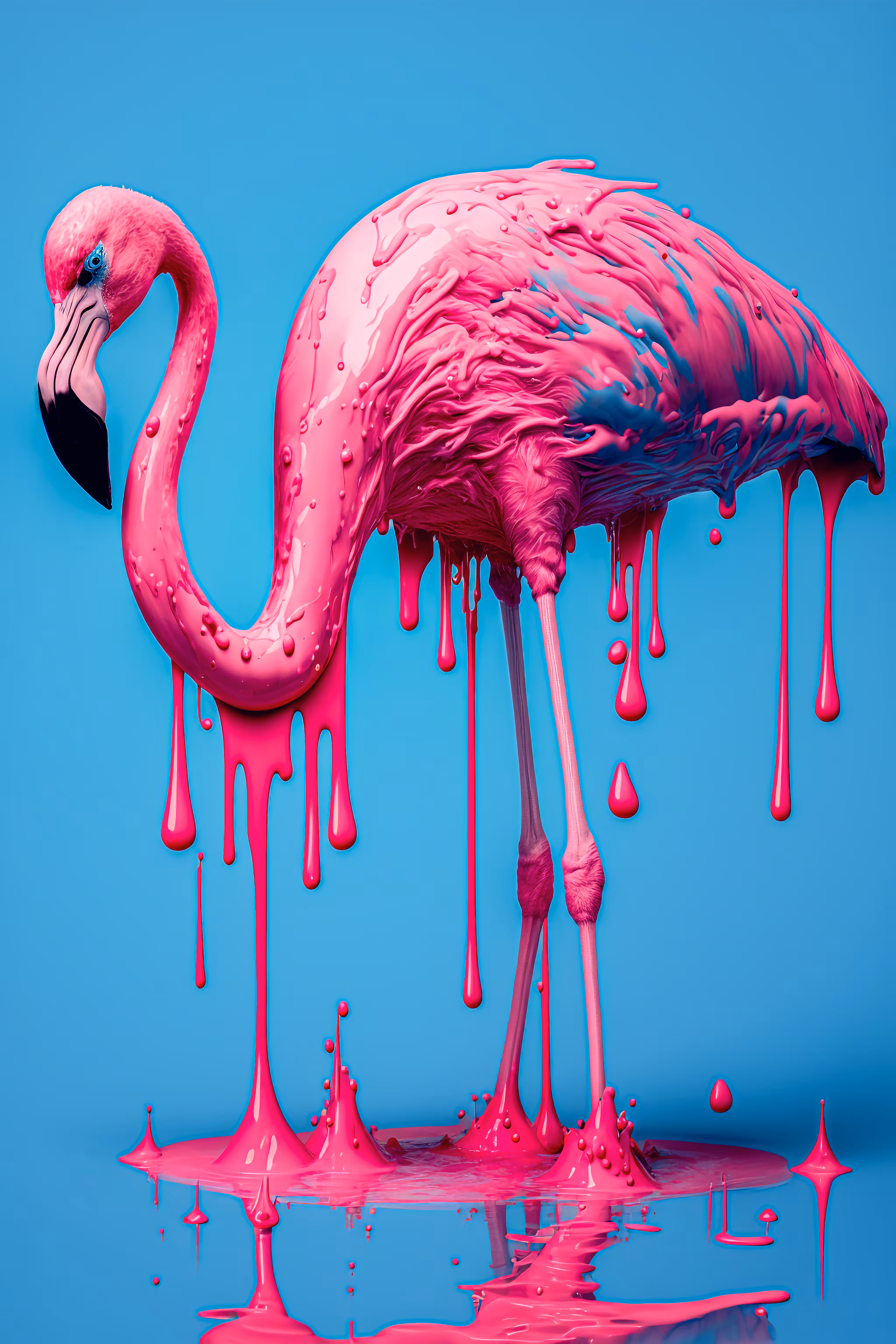 Dripping Flamingo 