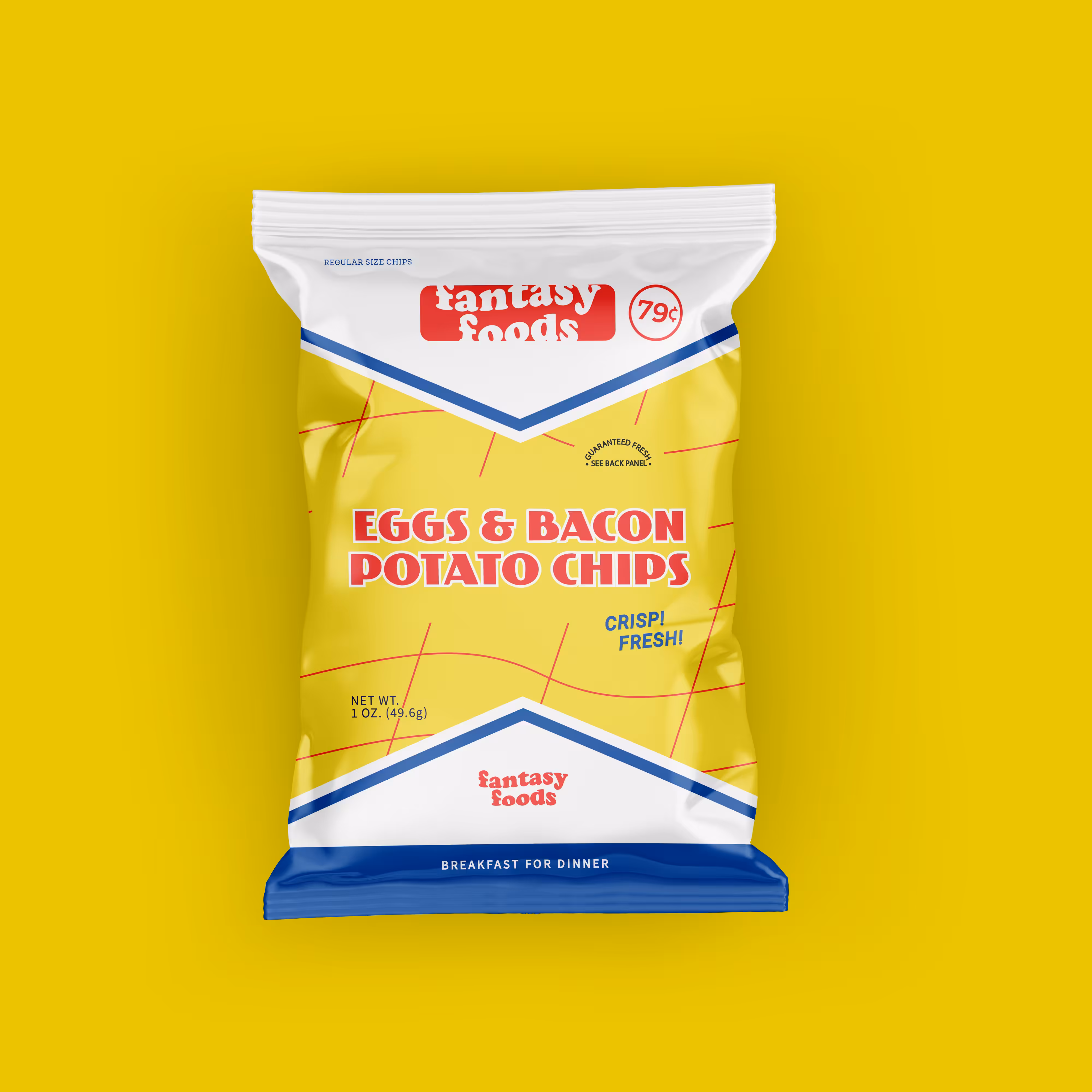eggs & bacon chips