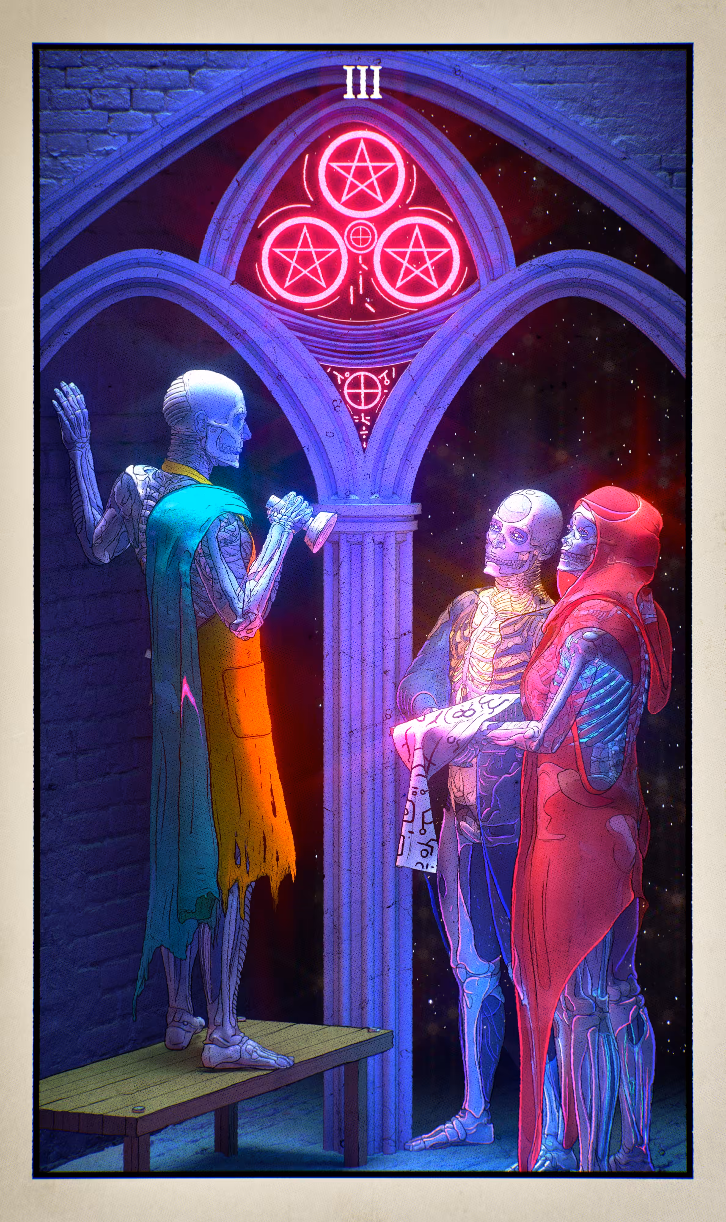 The Fool's Journey: 3 of Pentacles — Master