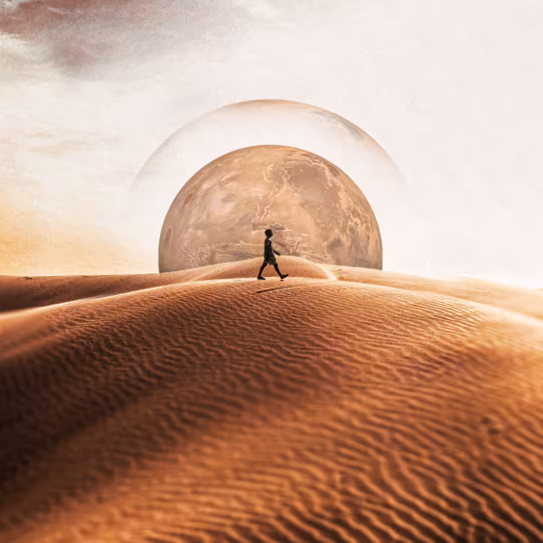 Footsteps in the sand