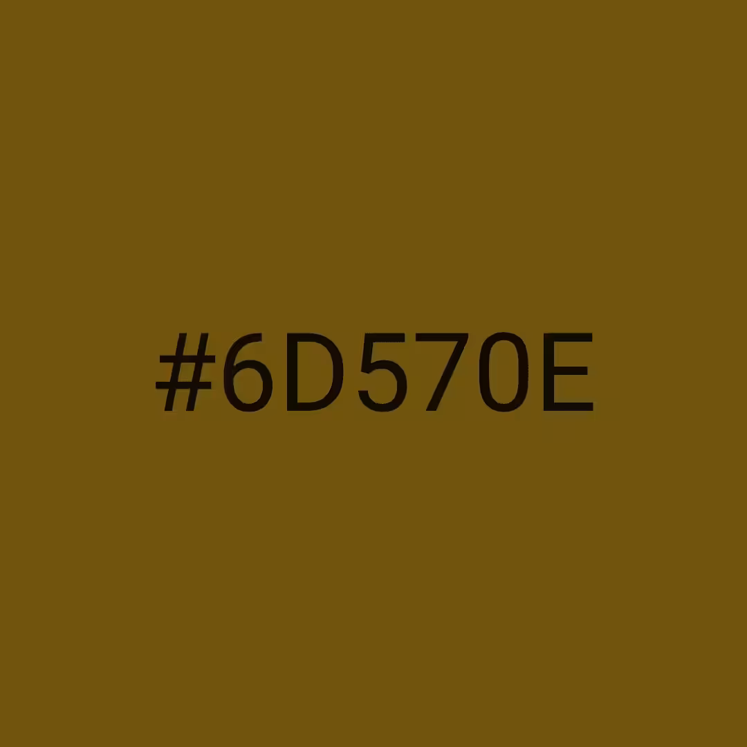#6D570E - RNG Color Experiment