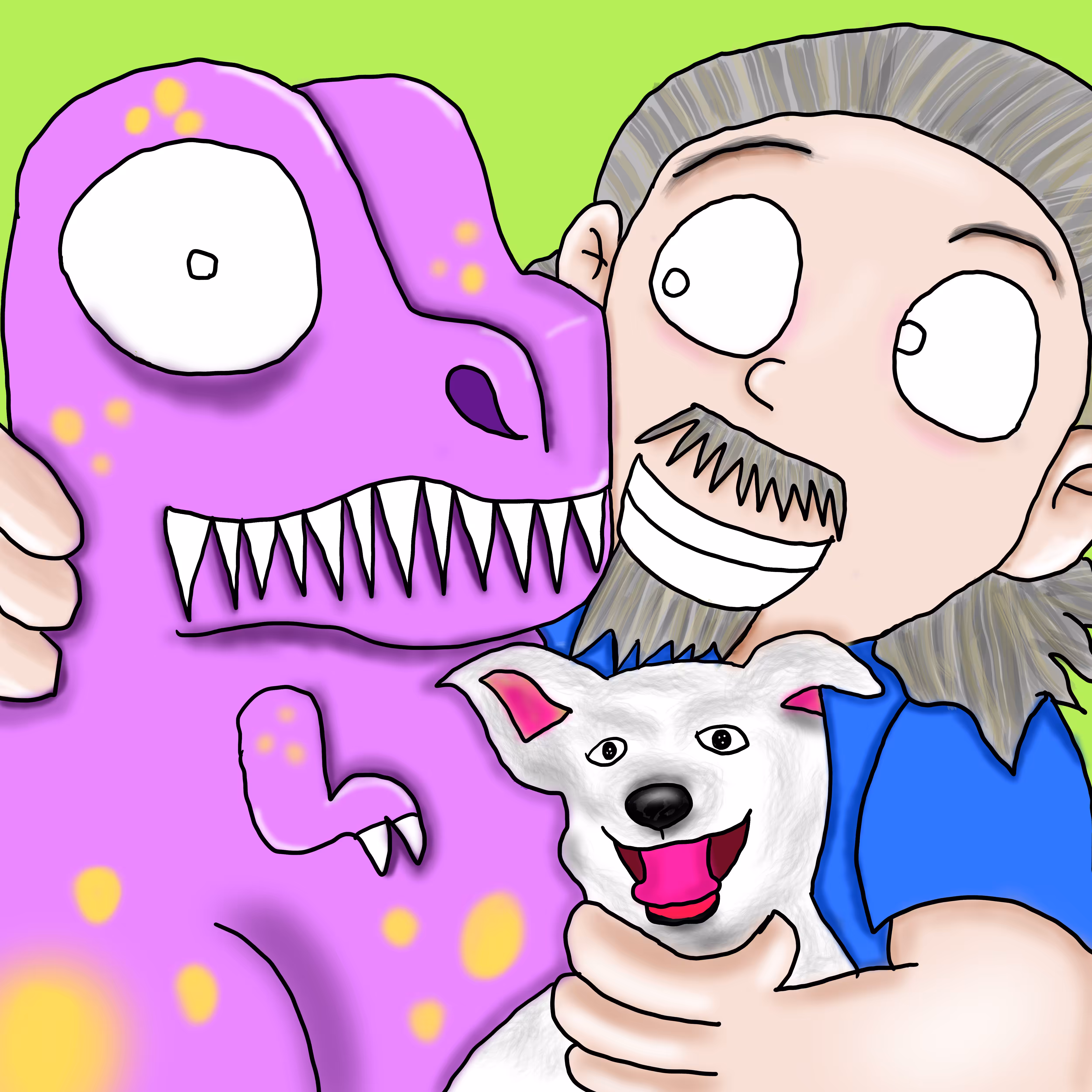 Silly T-rex & friends: Trex and Uncle Matthew