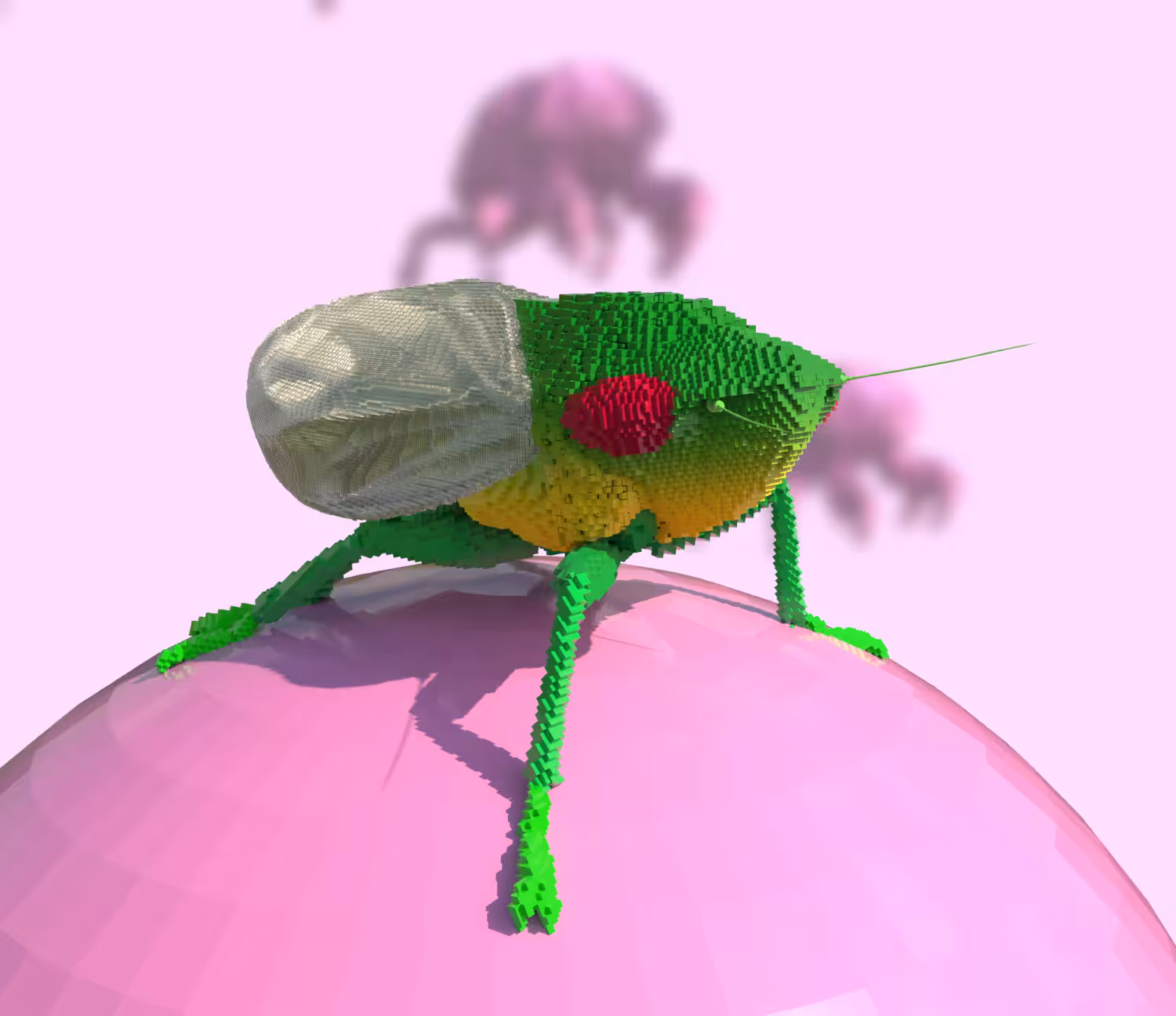 Voxel Cicada ("Cicadovoxidea") 1 of 1