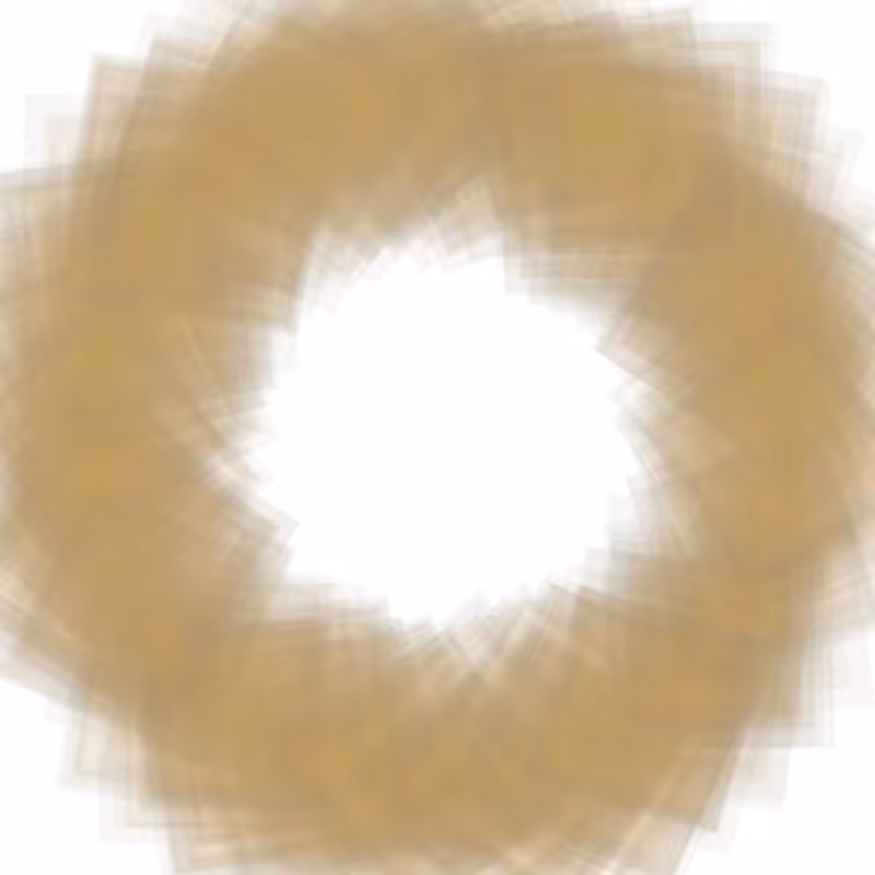 Circle of random squares #6