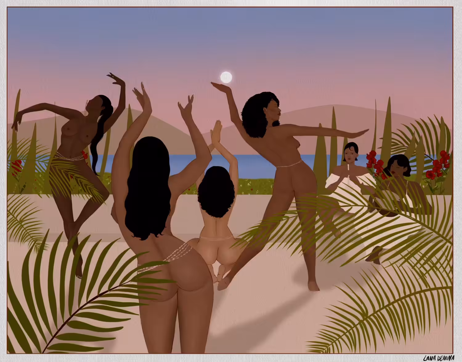 There's a Place in The Sun Where The Naked Ladies Dance (Animated)