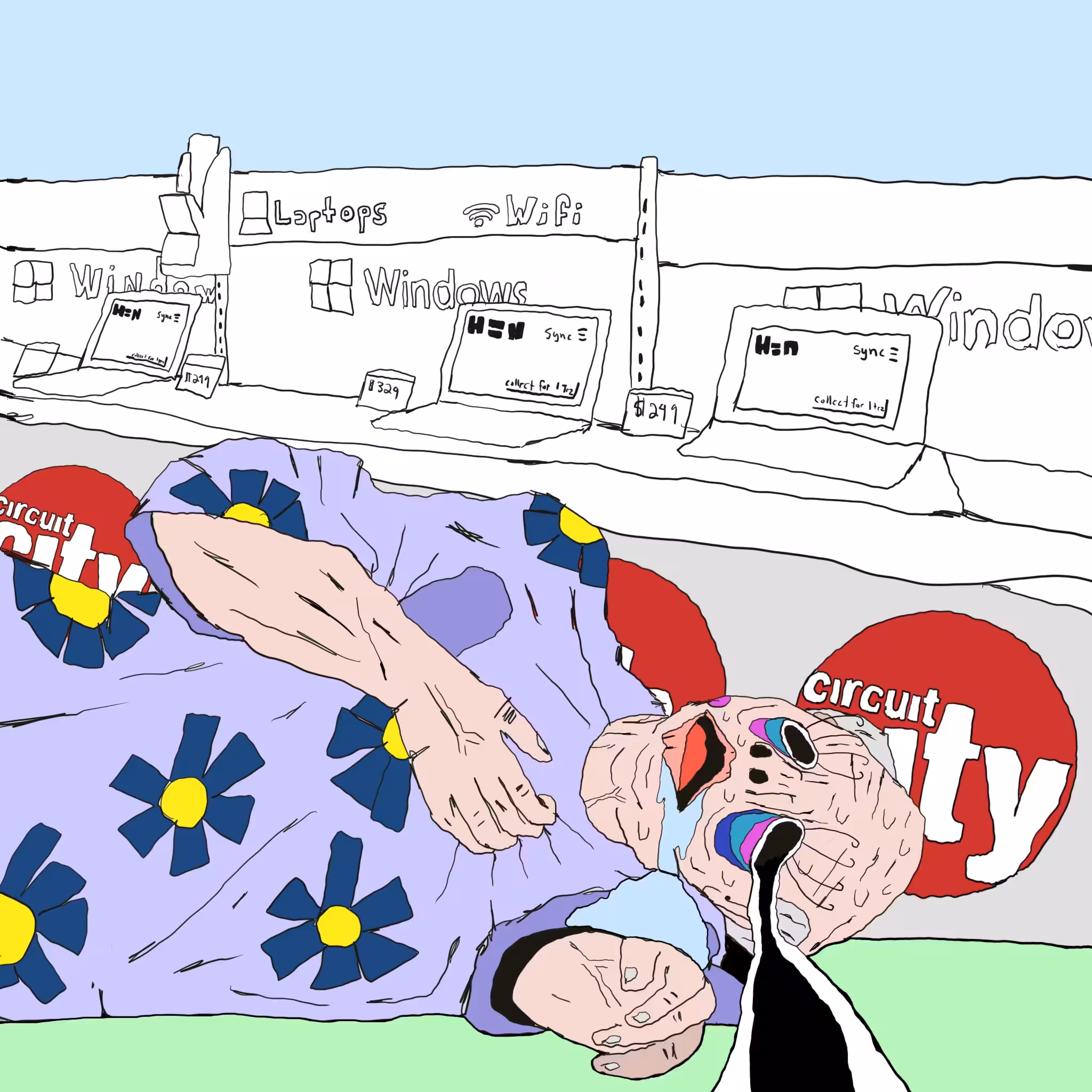 dying at circuit city