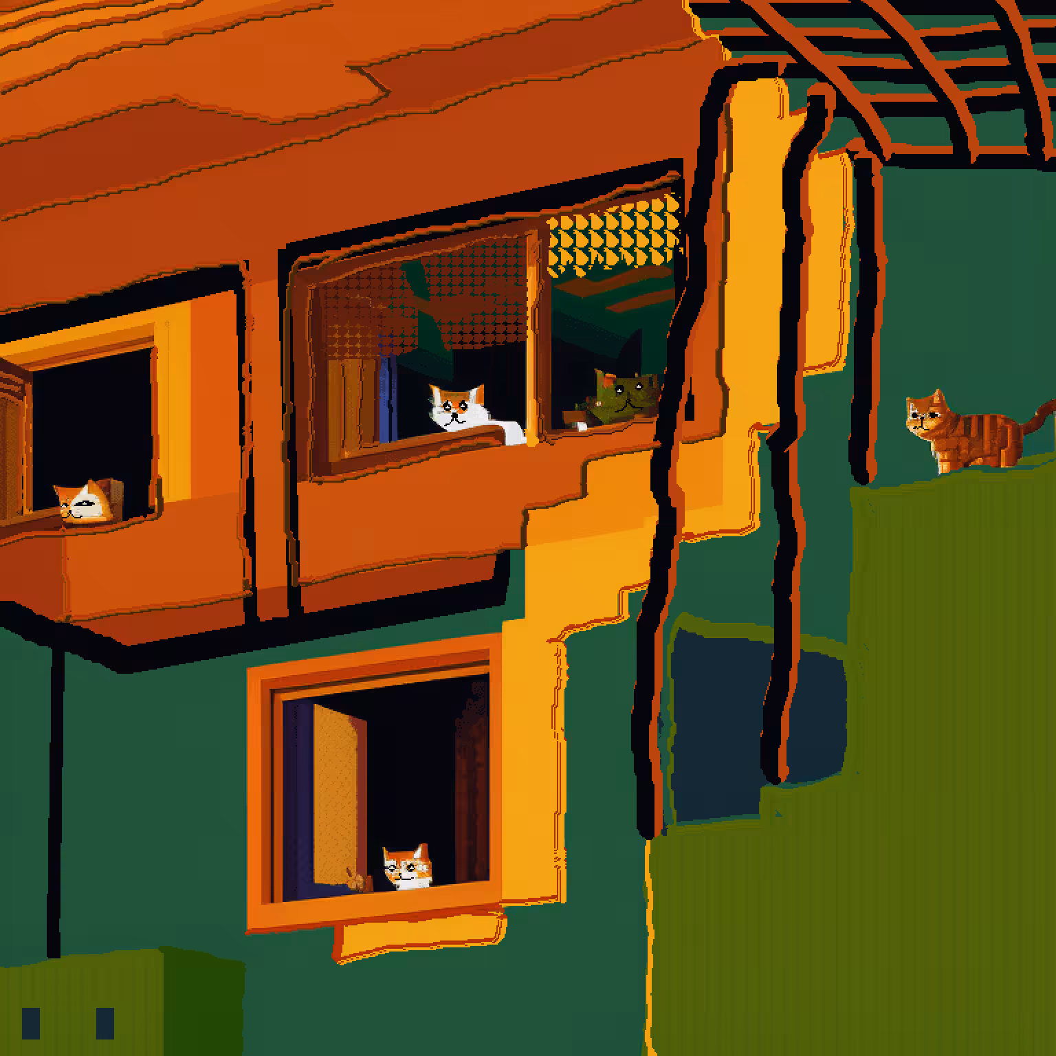 neighbor's cats