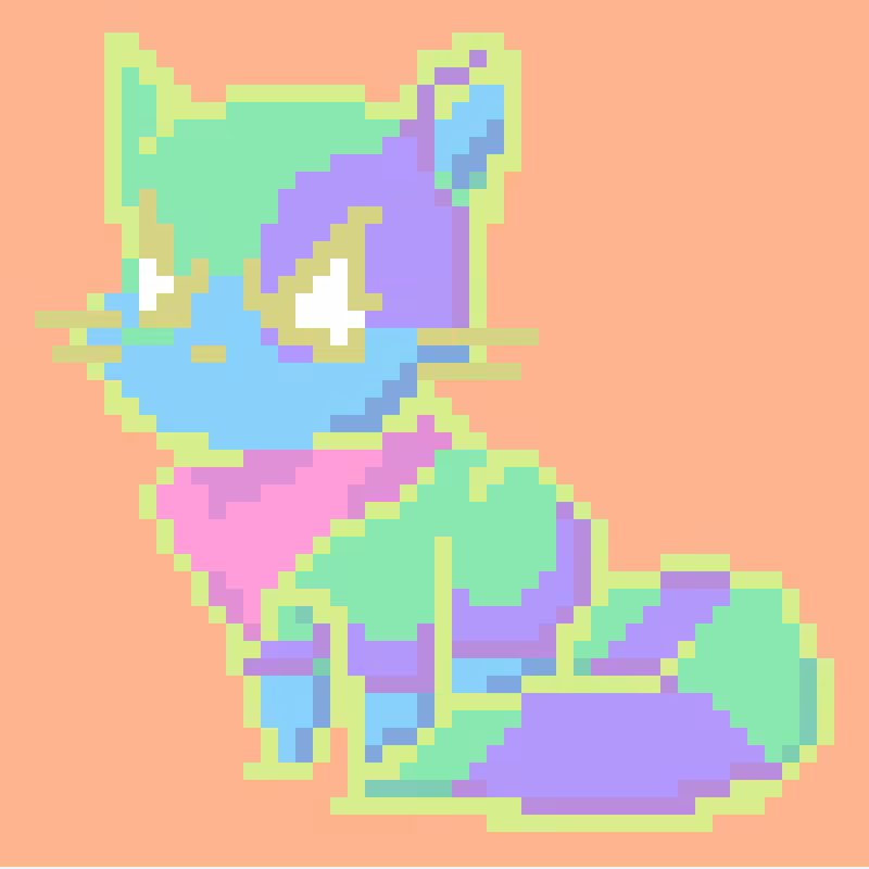 Pastel Pixel Kittens #3