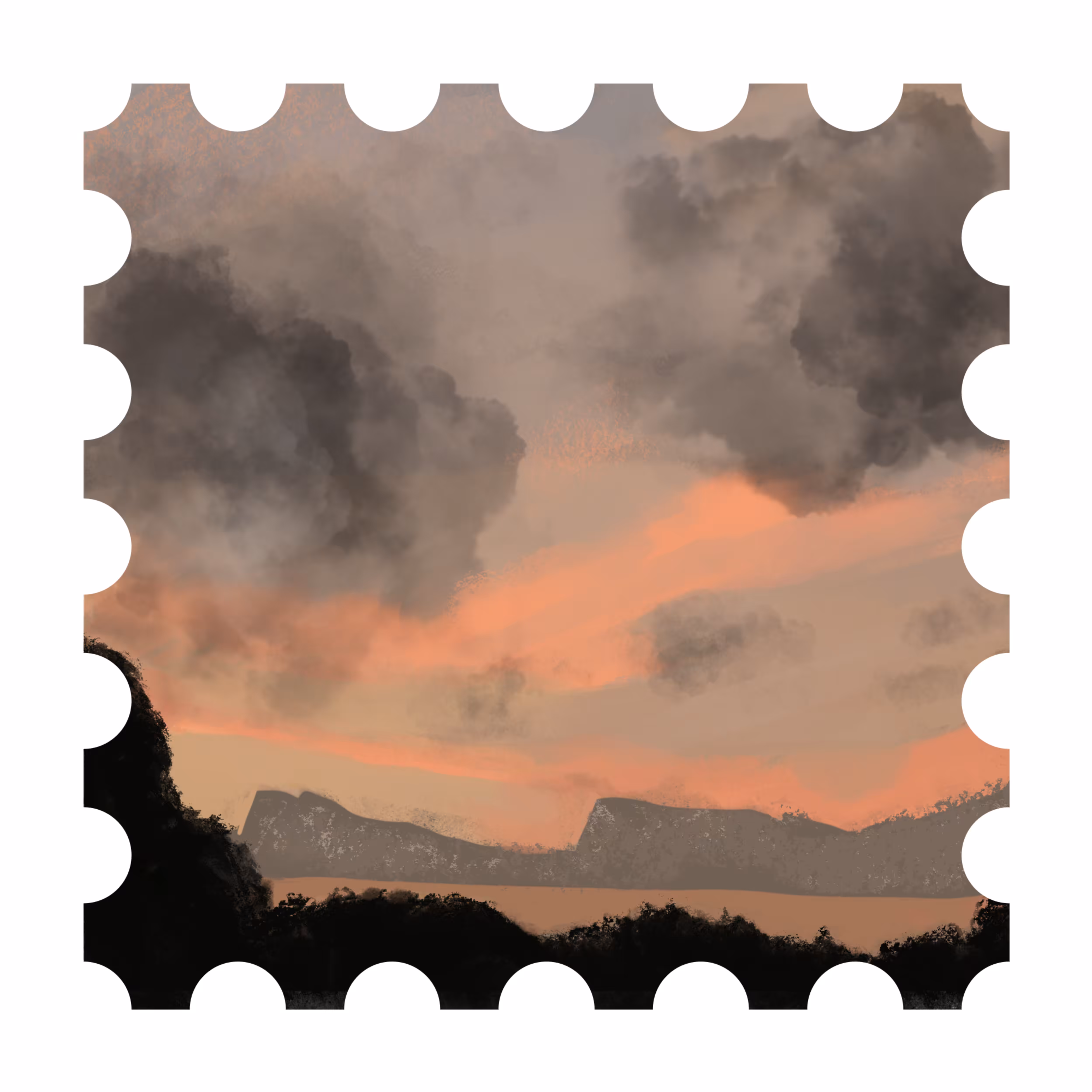 Nature stamp #003