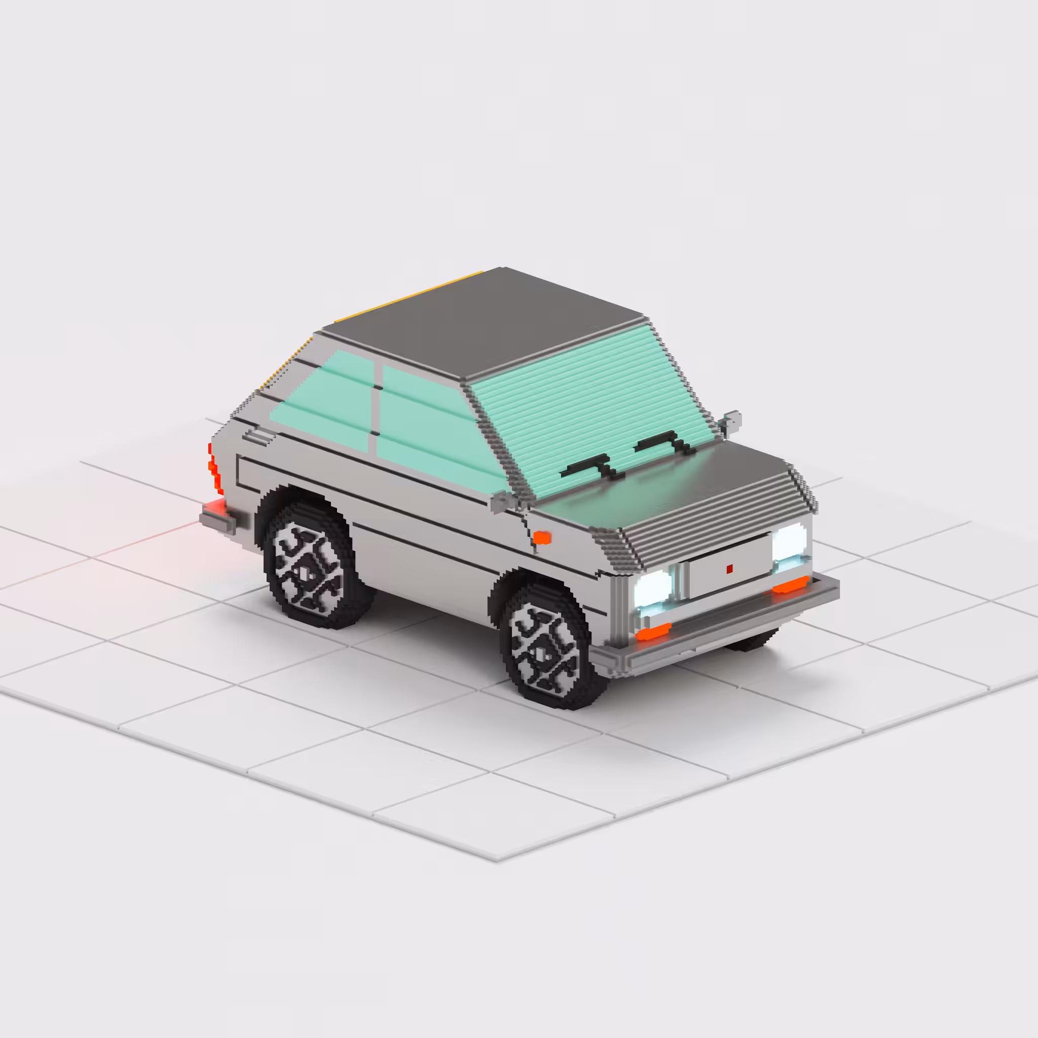 KINΞGARAGE 01 - FIAT 126 #SILVER