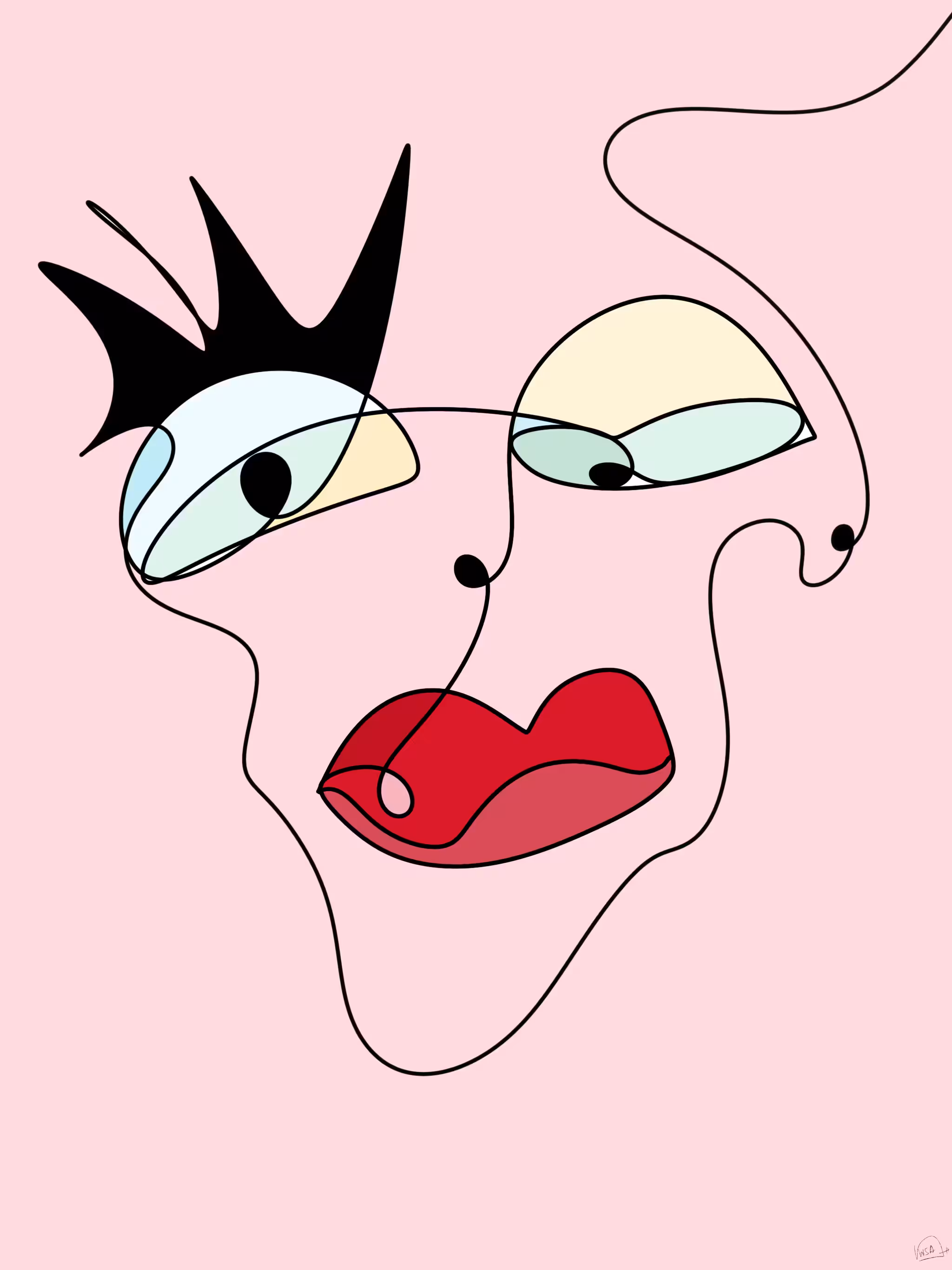 Minimalistic Face 015 - Face Of Arts