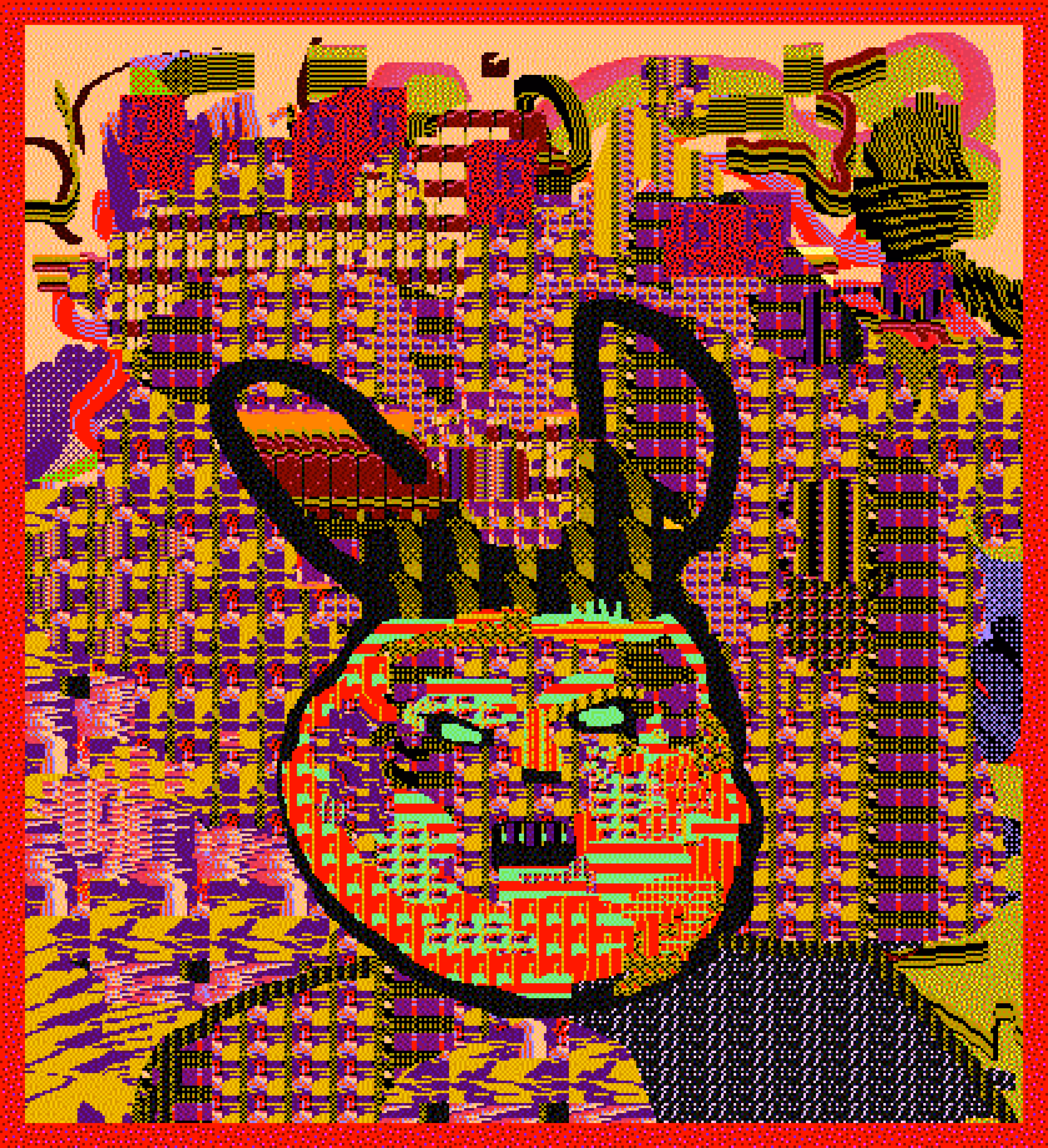lucky angry birthday rabbit 