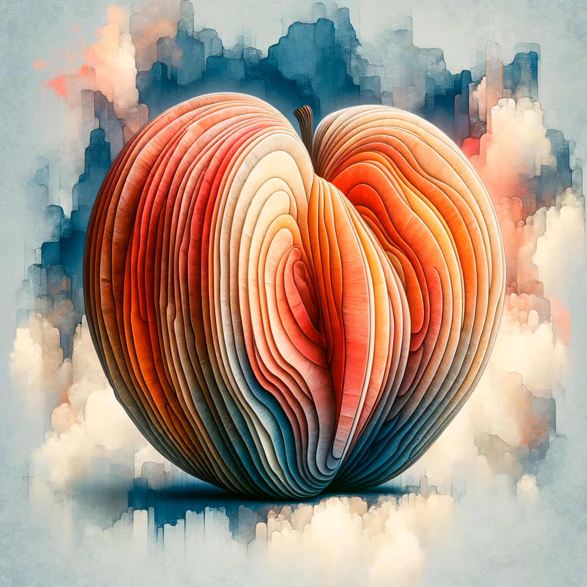 Nouveau Decoupage Dreams - The Peach Reimagined