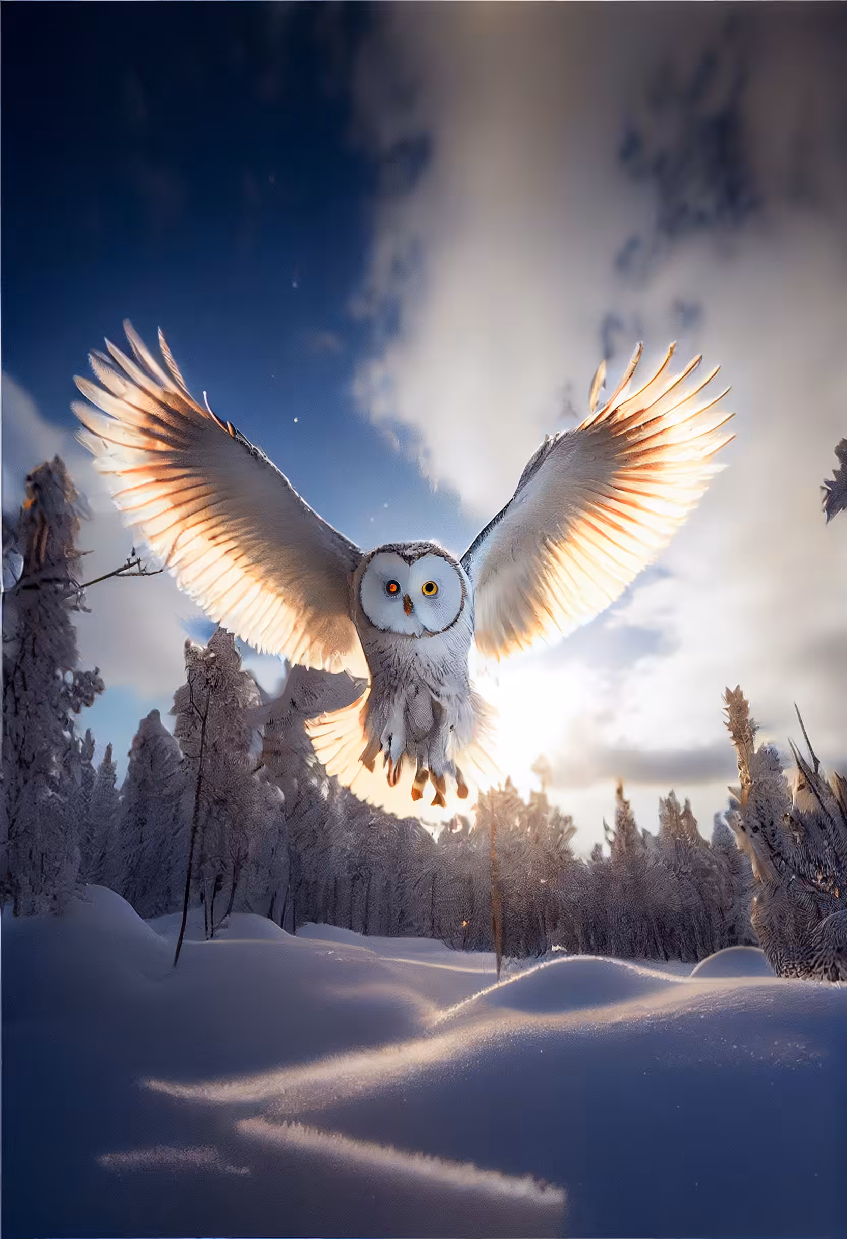 Psychedelic Art: Nordic owl