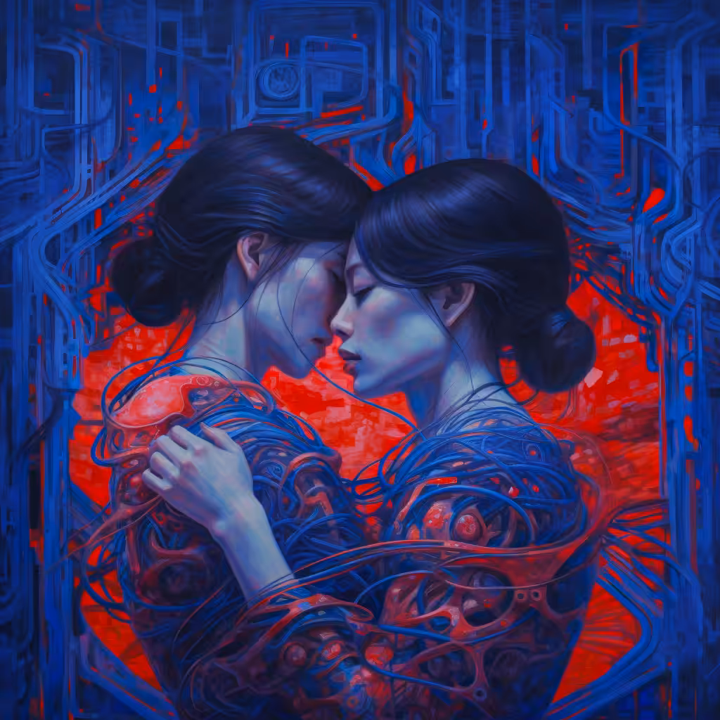 ai arts ia: Cyber   DNA    TWINS   connection .