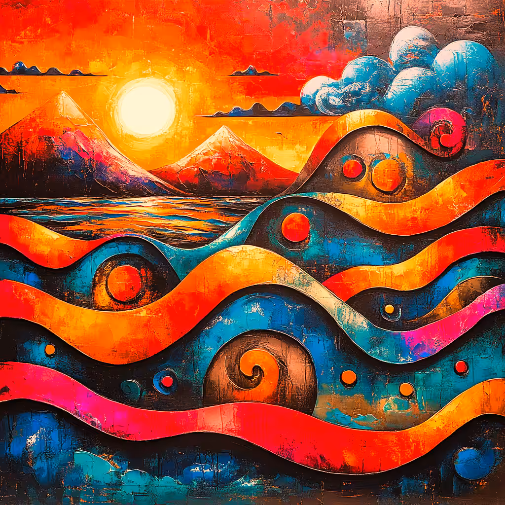 Sunset in colors