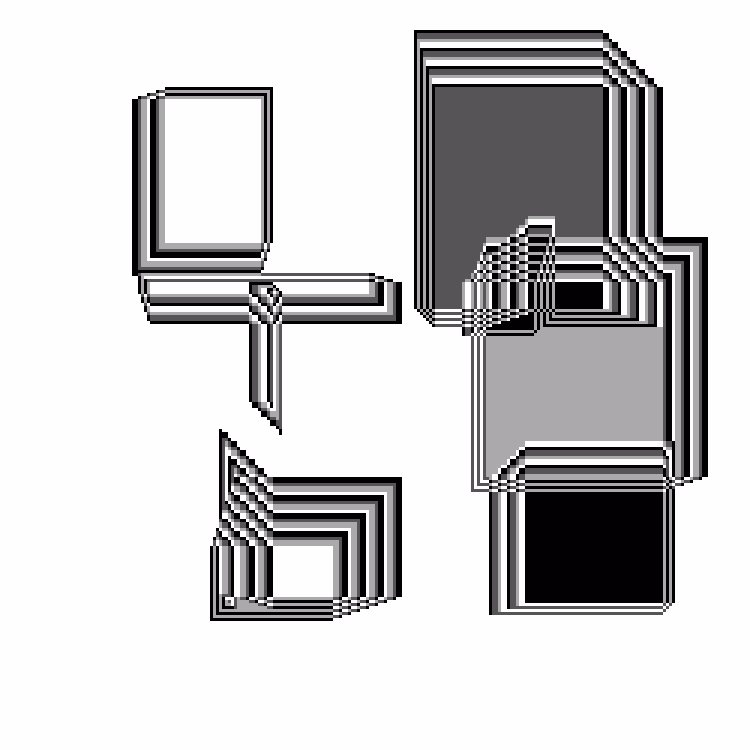 Superimposed Rectangles #106